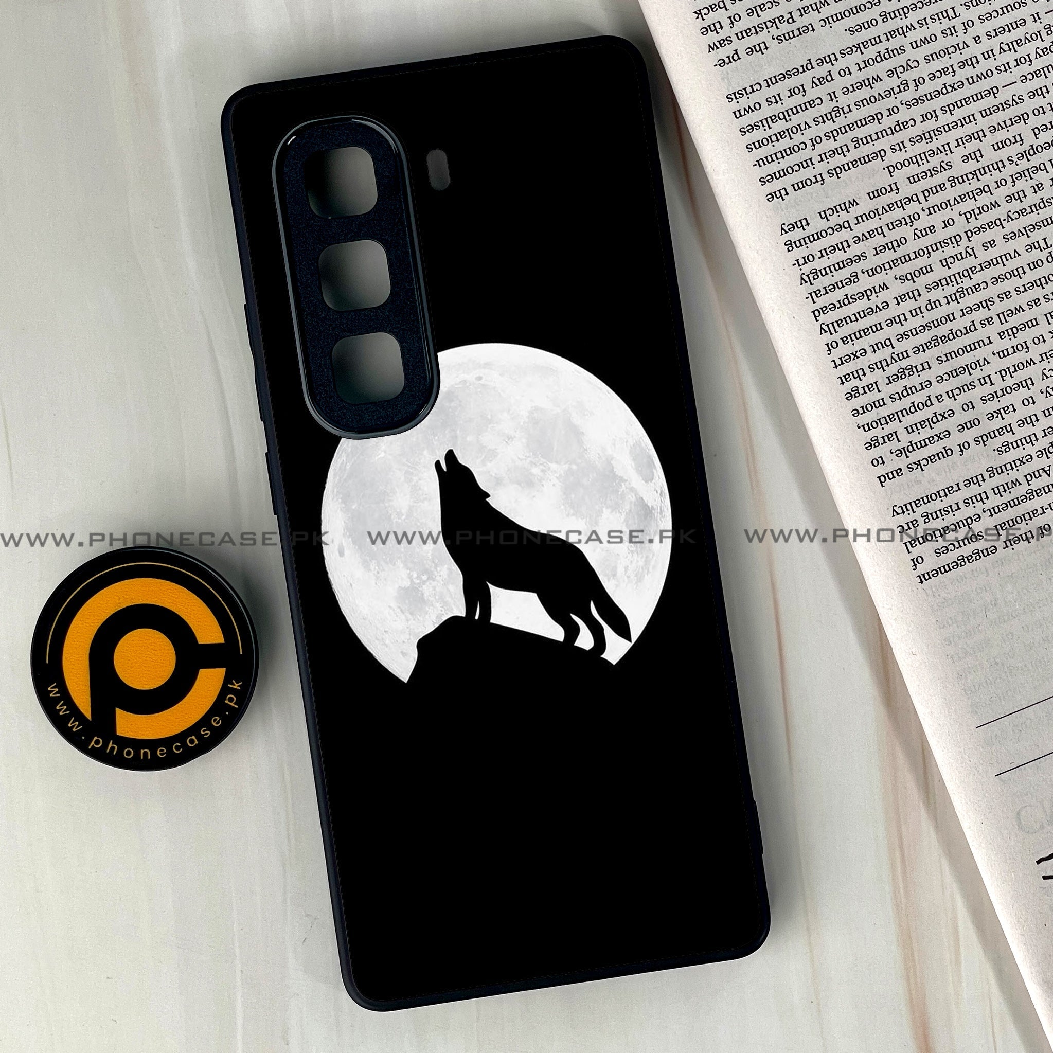 Infinix Hot 60 Pro Plus - Wolf Series - Premium Metal Printed soft Bumper shock Proof Case
