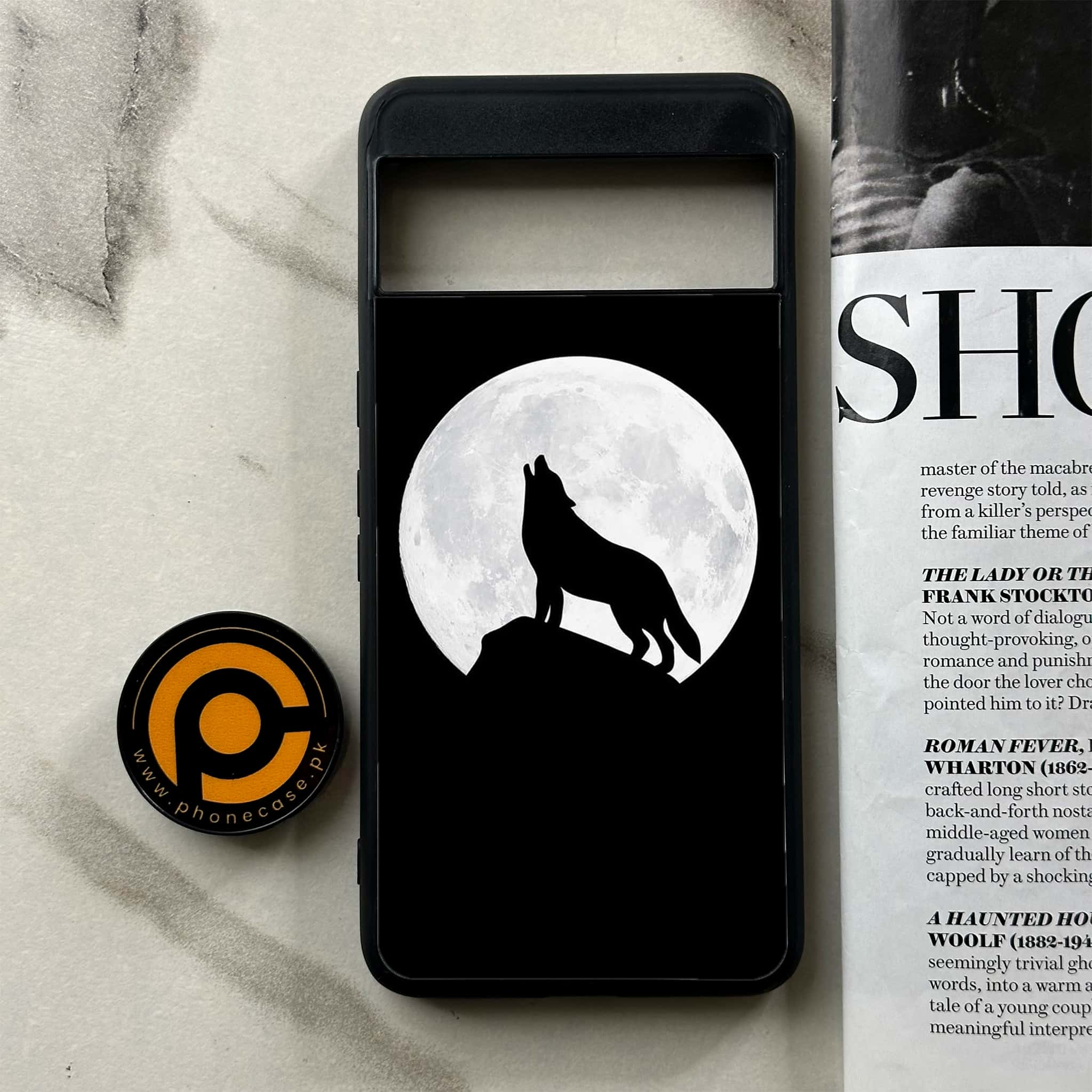 Google Pixel 8 Pro - Wolf Series - Premium Printed Glass soft Bumper shock Proof Case