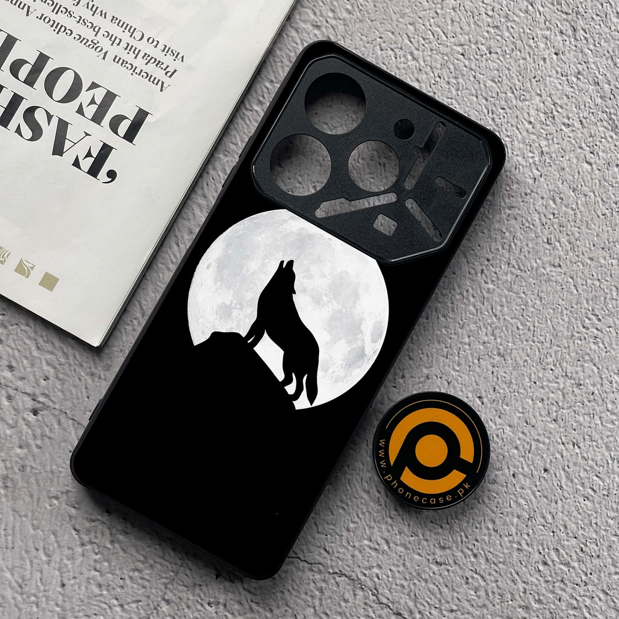 Tecno Pova 6 Neo - Wolf Series - Premium Metal  Printed soft Bumper shock Proof Case