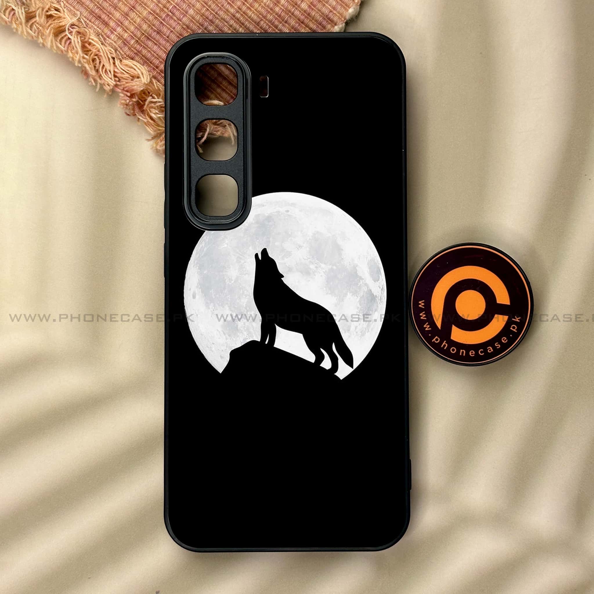 Infinix Hot 60 Pro - Wolf Series - Premium Metal Printed soft Bumper shock Proof Case