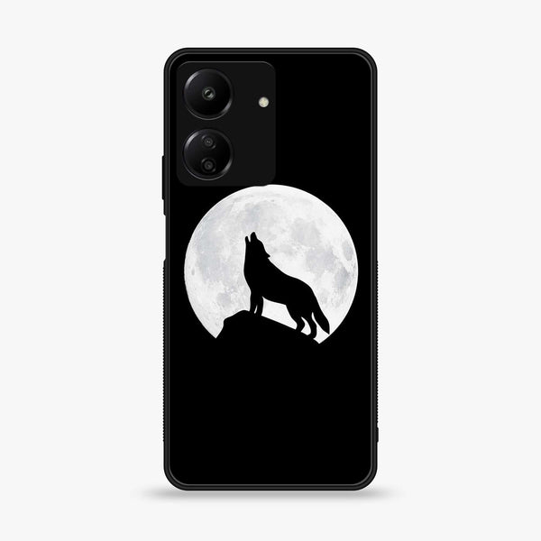 Xiaomi Poco C65 - Wolf Design 3- Premium Printed Glass soft Bumper shock Proof Case CS-11144