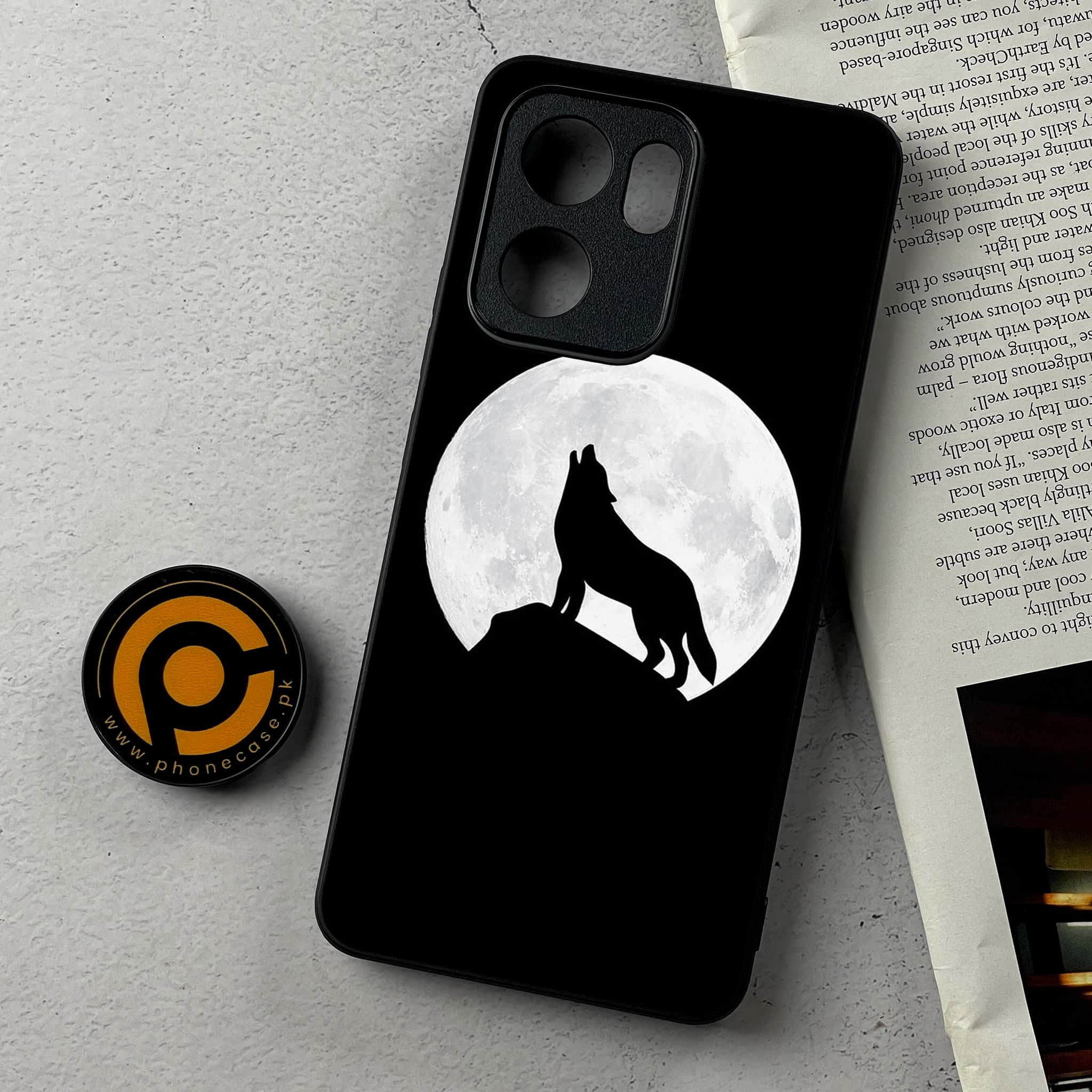 Oppo Reno 13F - Wolf Series - Premium Metal Printed Soft Bumper Shockproof Case