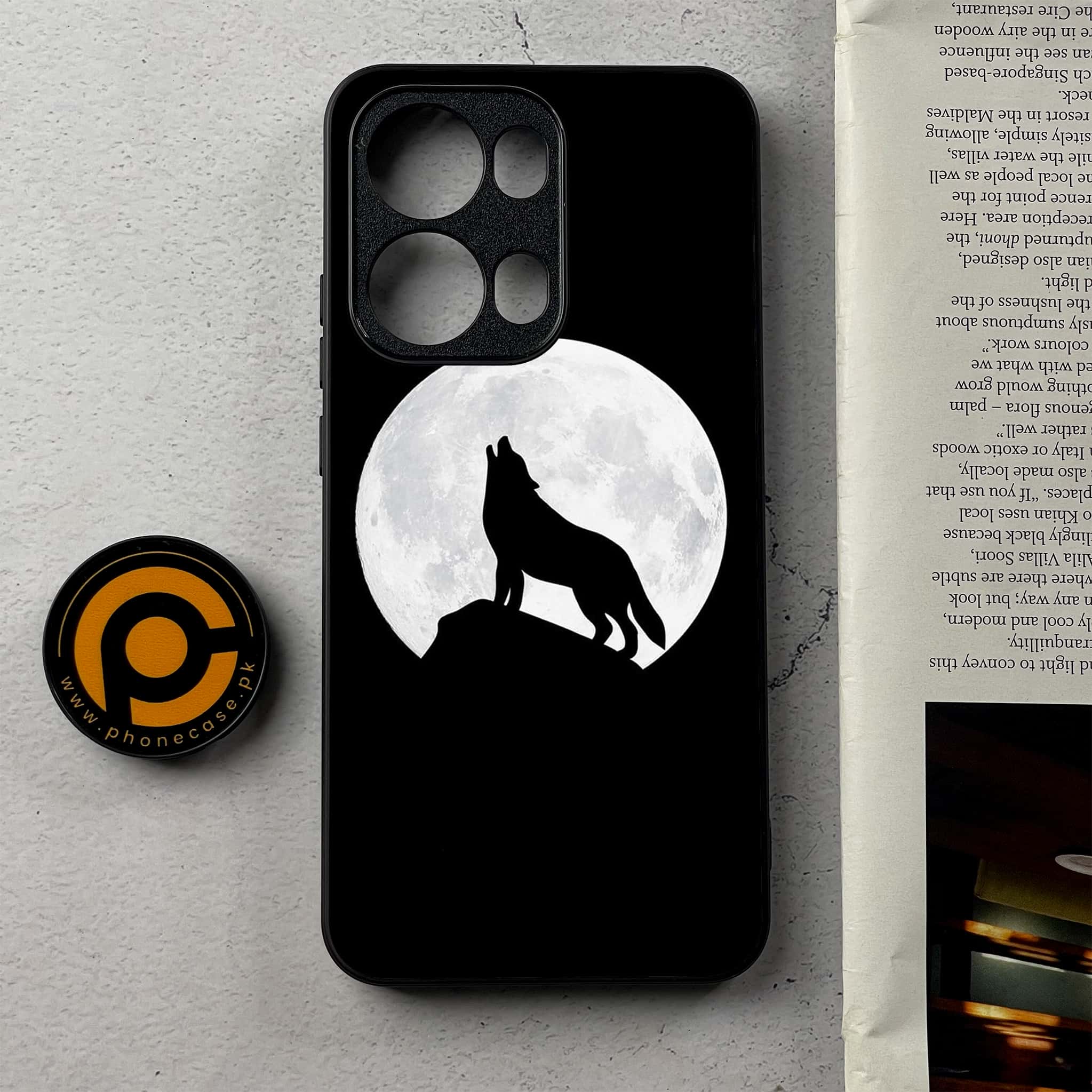 Oppo Reno 13 Pro - Wolf Series - Premium Metal Printed Soft Bumper Shockproof Case