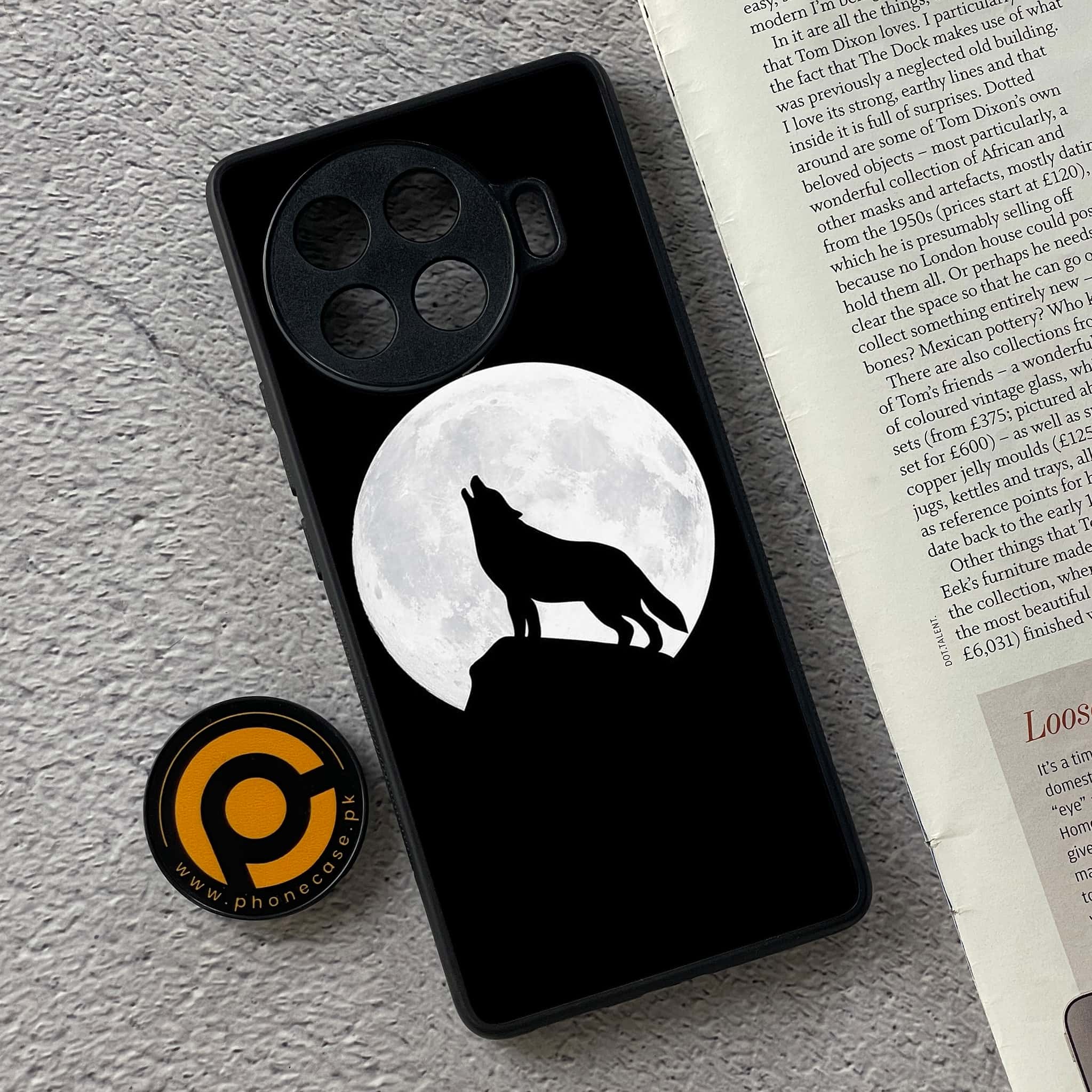 Tecno Spark 20 pro plus - Wolf Series - Premium Printed Glass soft Bumper shock Proof Case