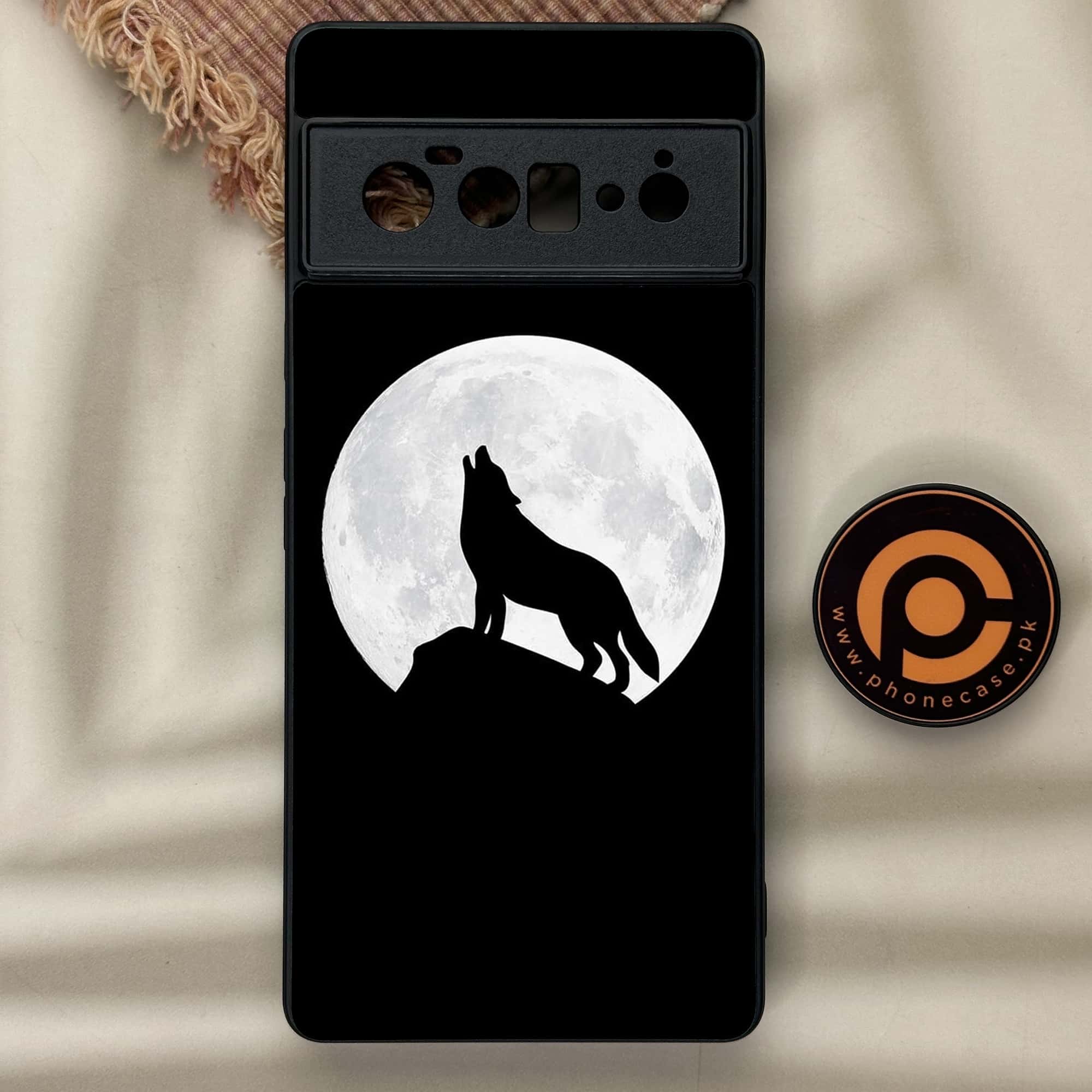 Google Pixel 6A - Wolf Series - Premium Metal Printed soft Bumper Shock Proof Case