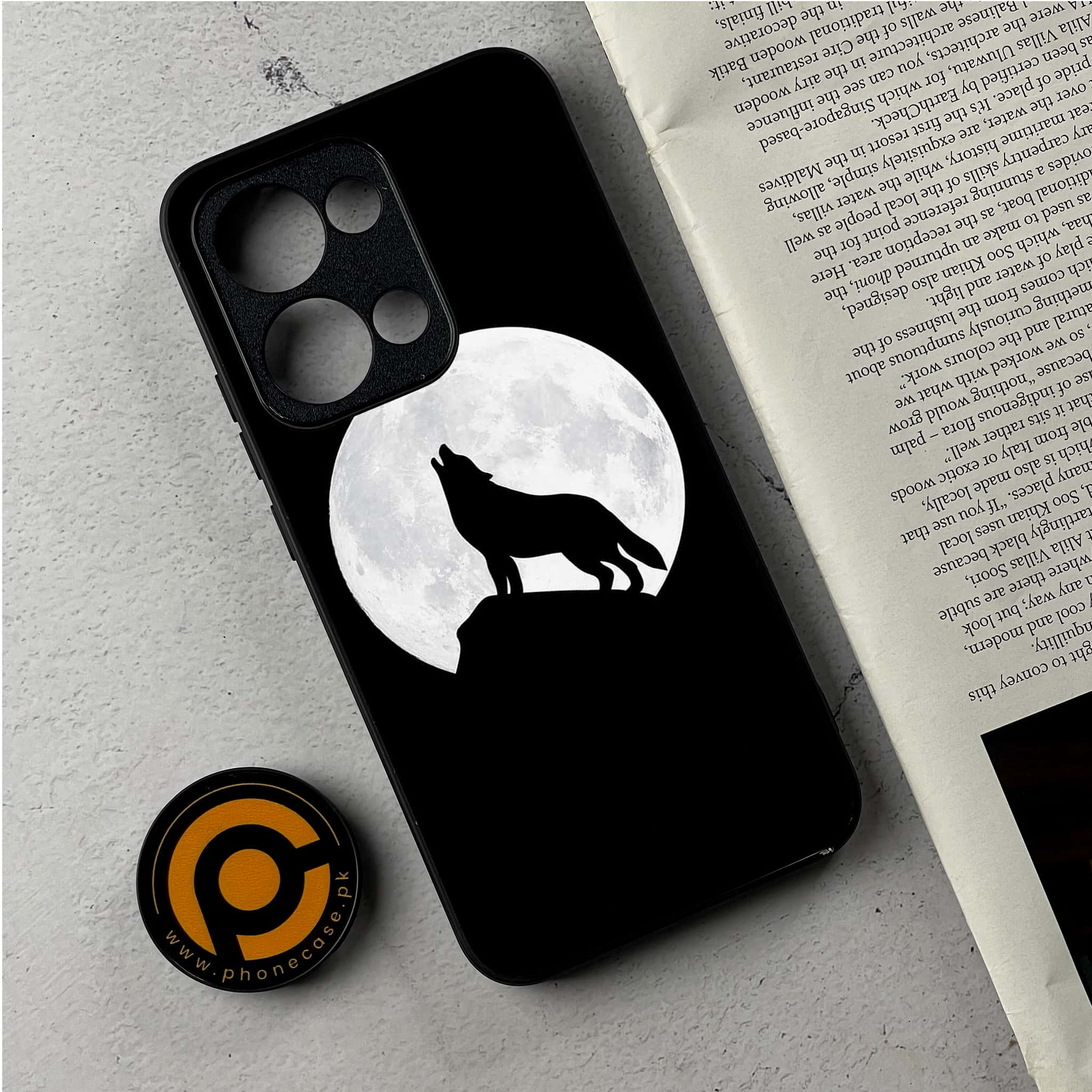 Oppo Reno 13 - Wolf Series - Premium Metal Printed Soft Bumper Shockproof Case