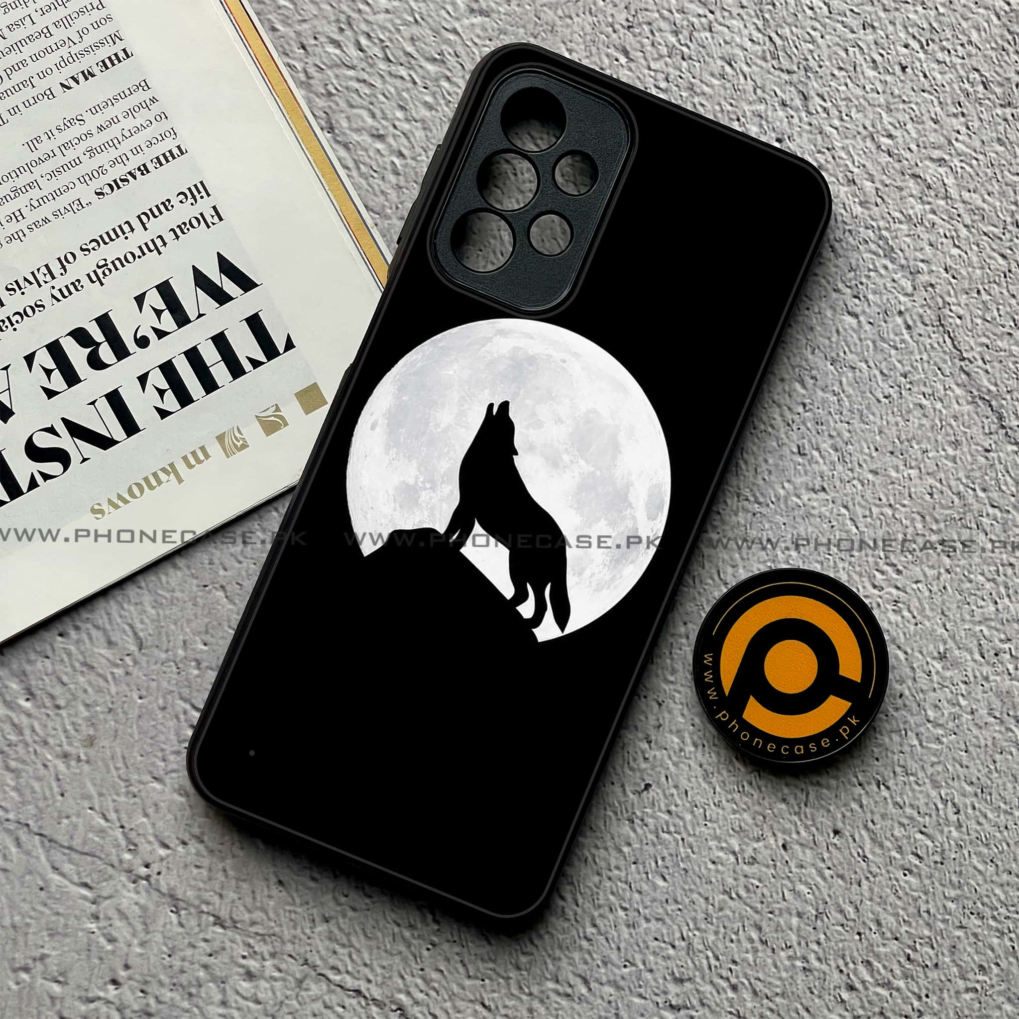Samsung Galaxy A23- Wolf Series - Premium Printed Glass soft Bumper shock Proof Case