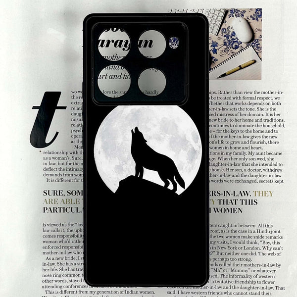Infinix Note 40 Pro 4G - Wolf Design 3- Premium Printed Glass soft Bumper shock Proof Case  CS-29125