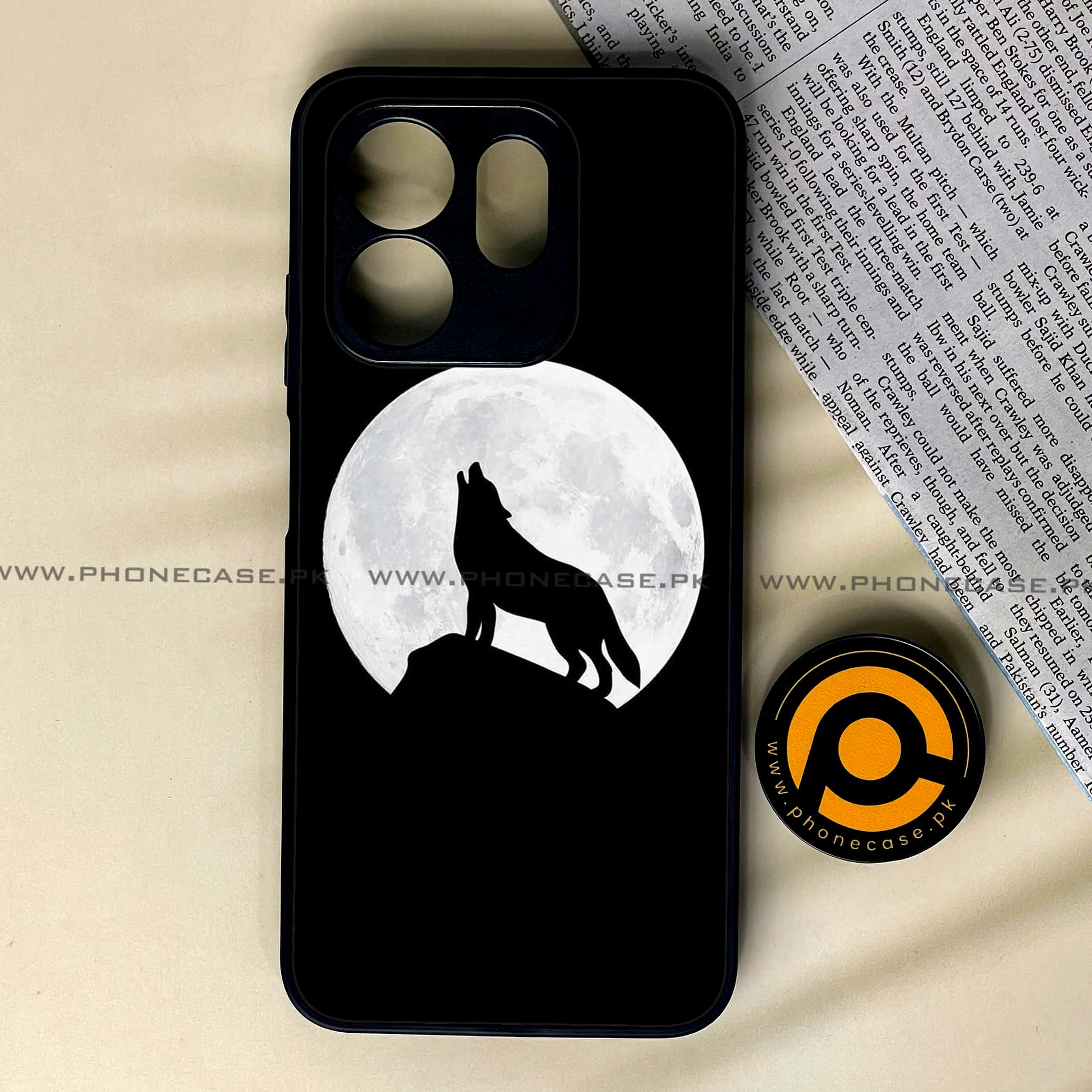 Infinix Smart 9 HD -   Wolf Series - Premium Metal Printed soft Bumper shock Proof Case