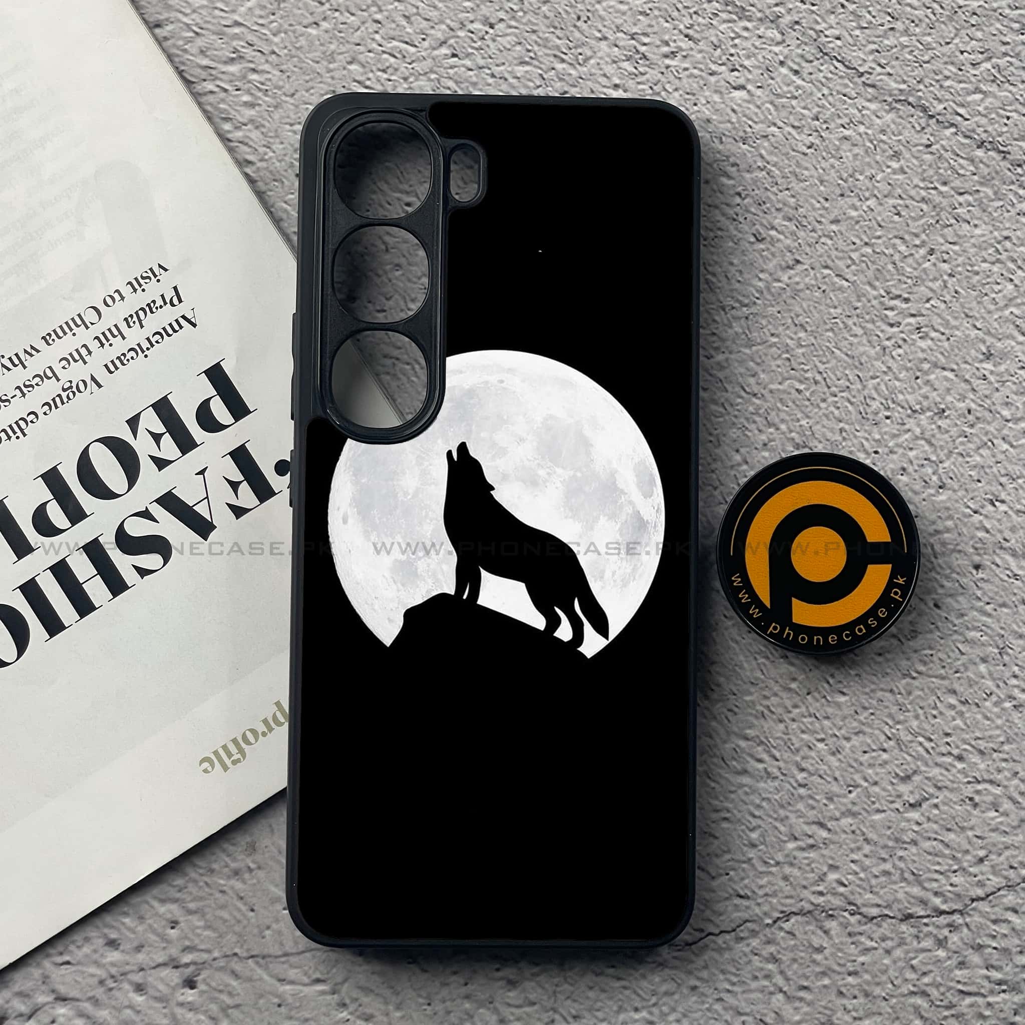 Vivo Y200 4G - Wolf Series - Premium Metal Printed soft Bumper Shock Proof Case