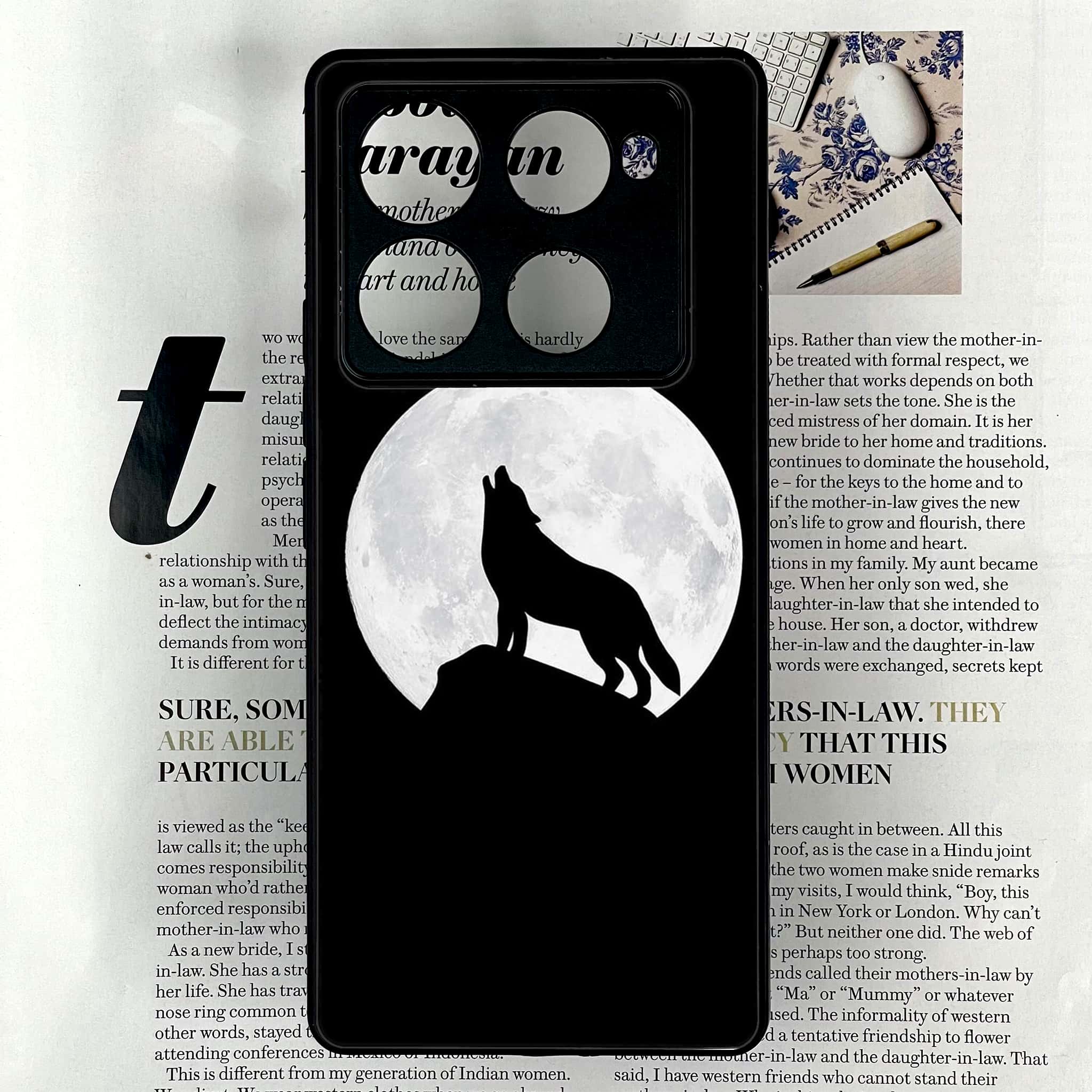 Infinix Note 40 Pro Plus - Wolf Series - Premium Metal Printed soft Bumper shock Proof Case