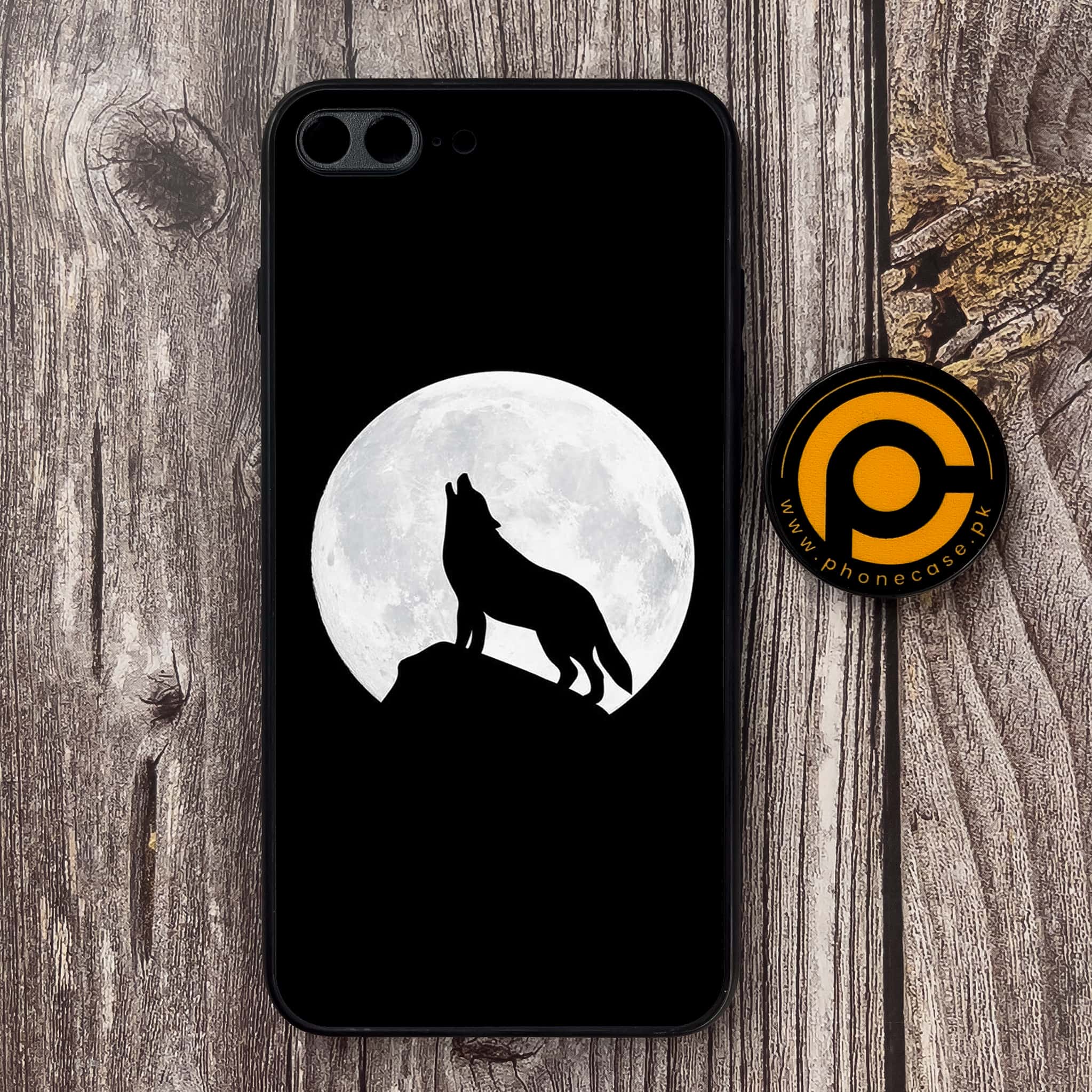 iPhone 7 Plus- Wolf Series - Premium Metal Printed soft Bumper shock Proof Case