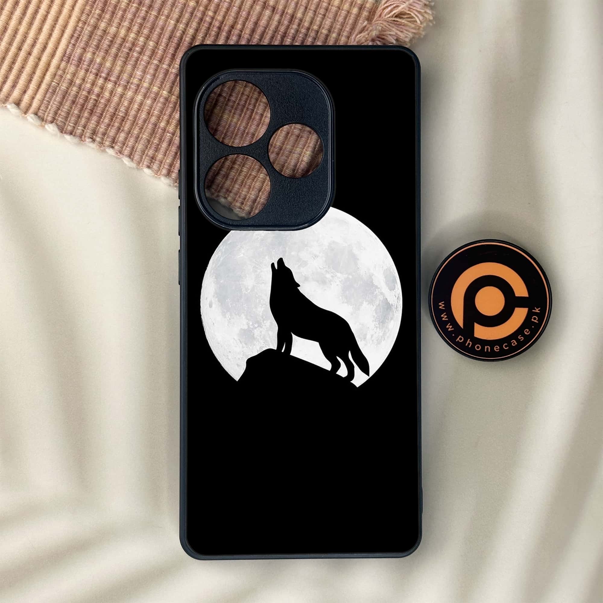 Realme GT 6 - Wolf Series - Premium Metal Printed soft Bumper shock Proof Case