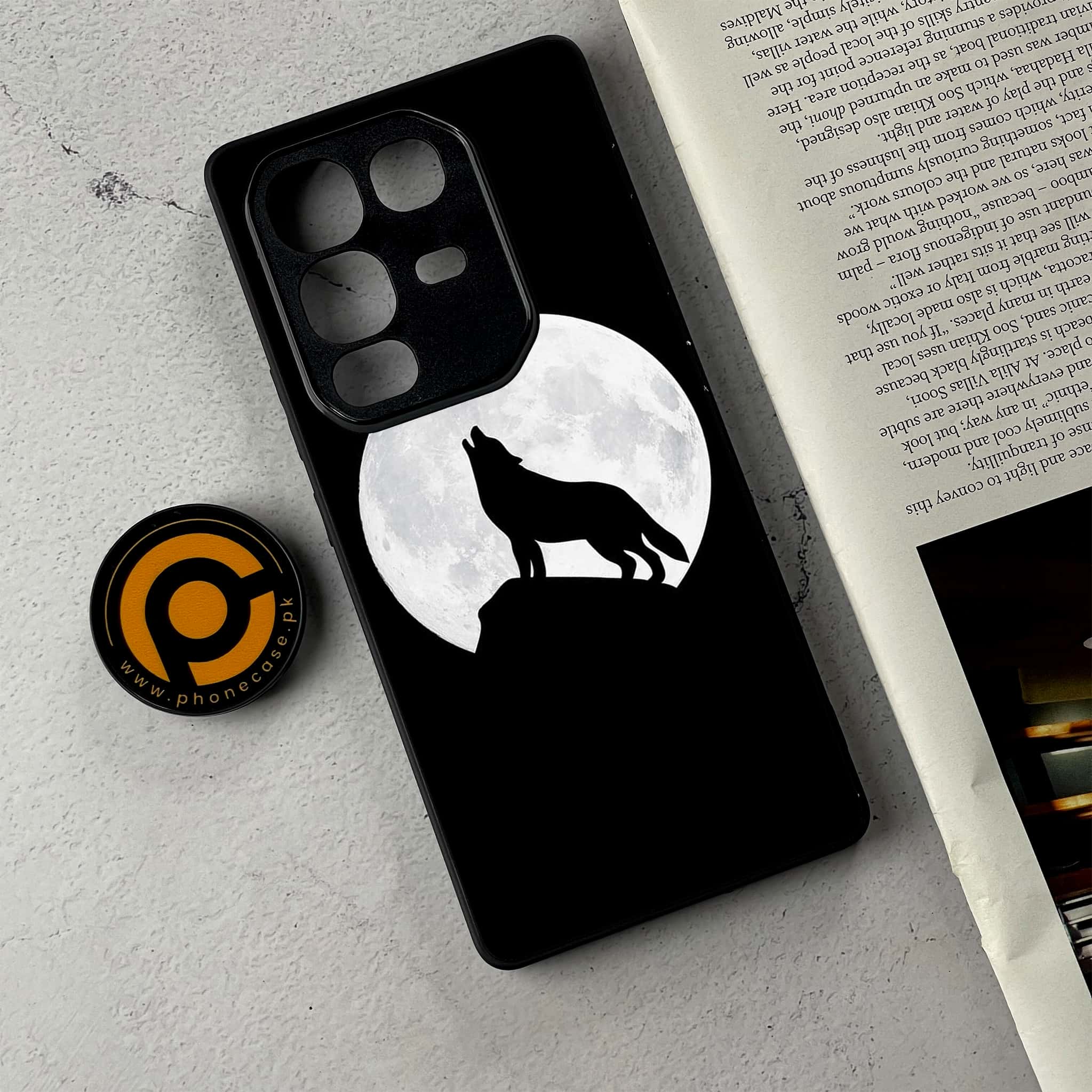 Infinix Note 50 Pro Plus - Wolf Series - Premium Metal Printed Soft Bumper Shockproof Case