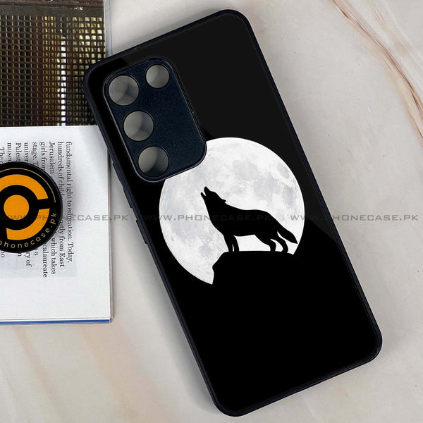 Vivo V30 Lite 4G - Wolf Design 3  - Premium Metal Printed soft Bumper shock Proof Case