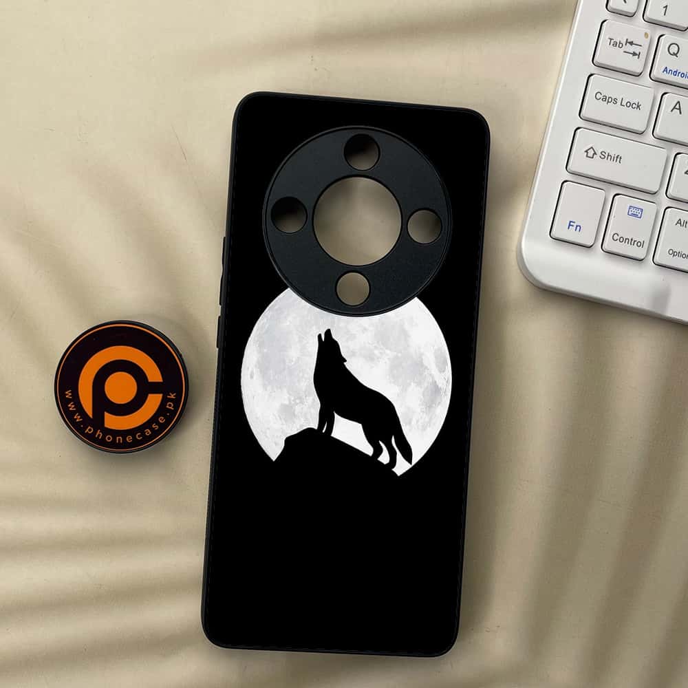 HONOR X9b 5G - Wolf Series - Premium Metal  Printed soft Bumper shock Proof Case