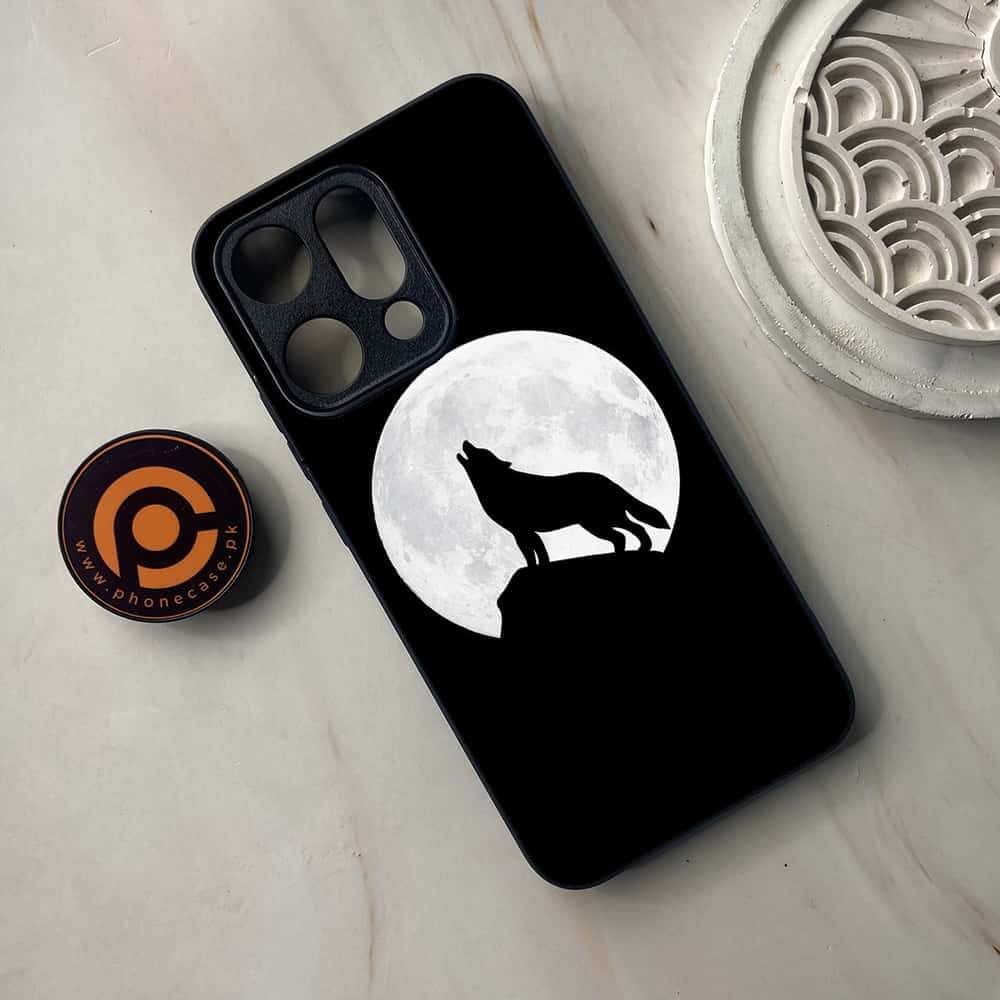 Oppo Reno 14 5G - Wolf Series - Premium Metal Printed soft Bumper shock Proof Case