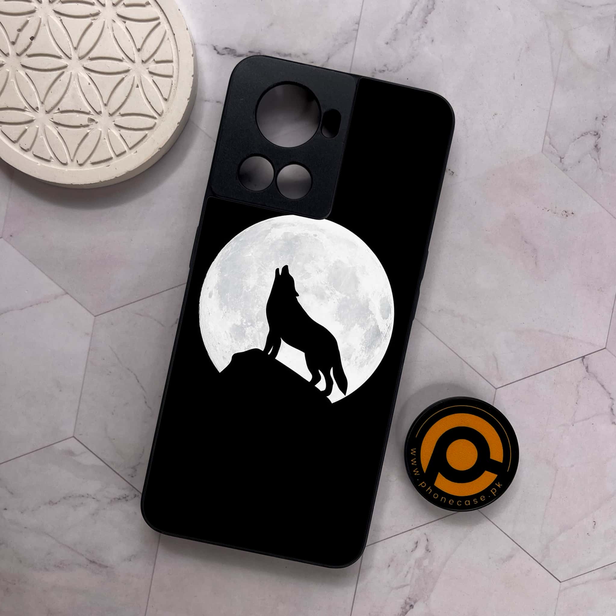 OnePlus 10R -  Wolf Series - Premium Metal Printed soft Bumper shock Proof Case