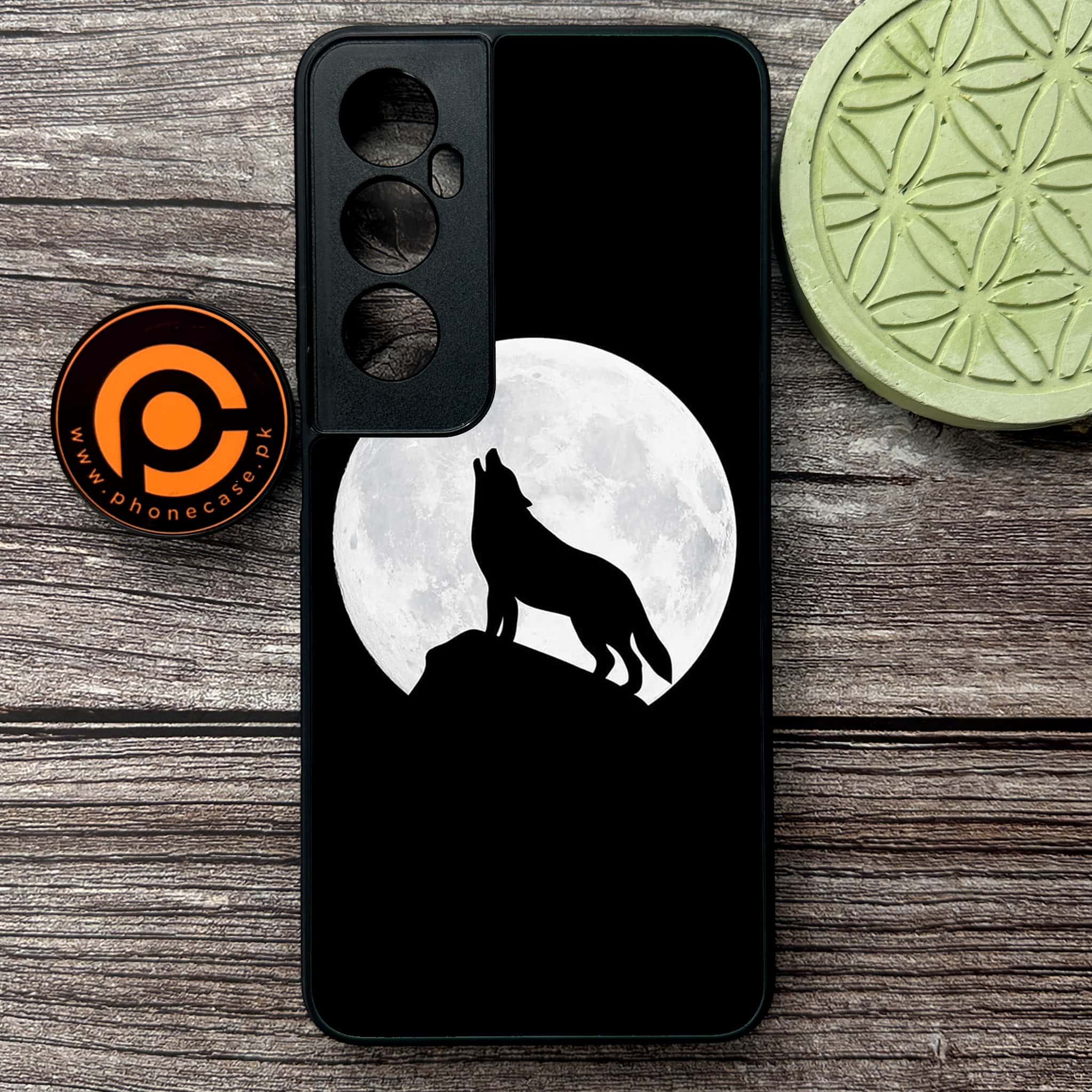 Realme C65  - Wolf Series - Premium Metal Printed soft Bumper shock Proof Case