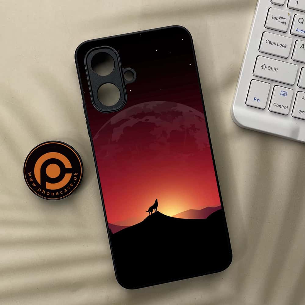 Tecno Spark Go 2 - Wolf Series - Premium Metal Printed soft Bumper Shock Proof Case