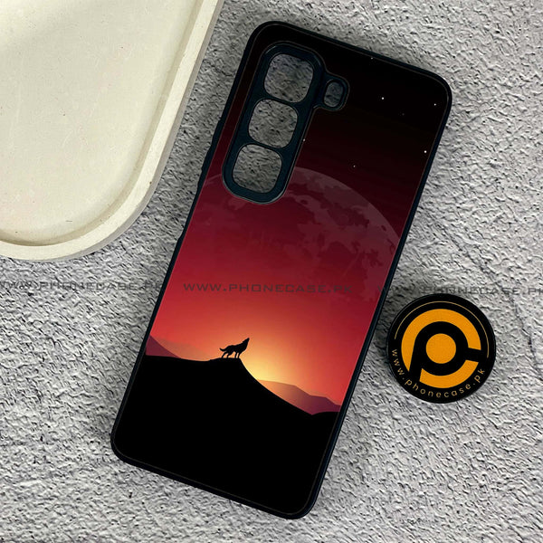 Infinix Hot 50 4G - Wolf Design 4 - Premium Metal Printed soft Bumper shock Proof Case CS-37385