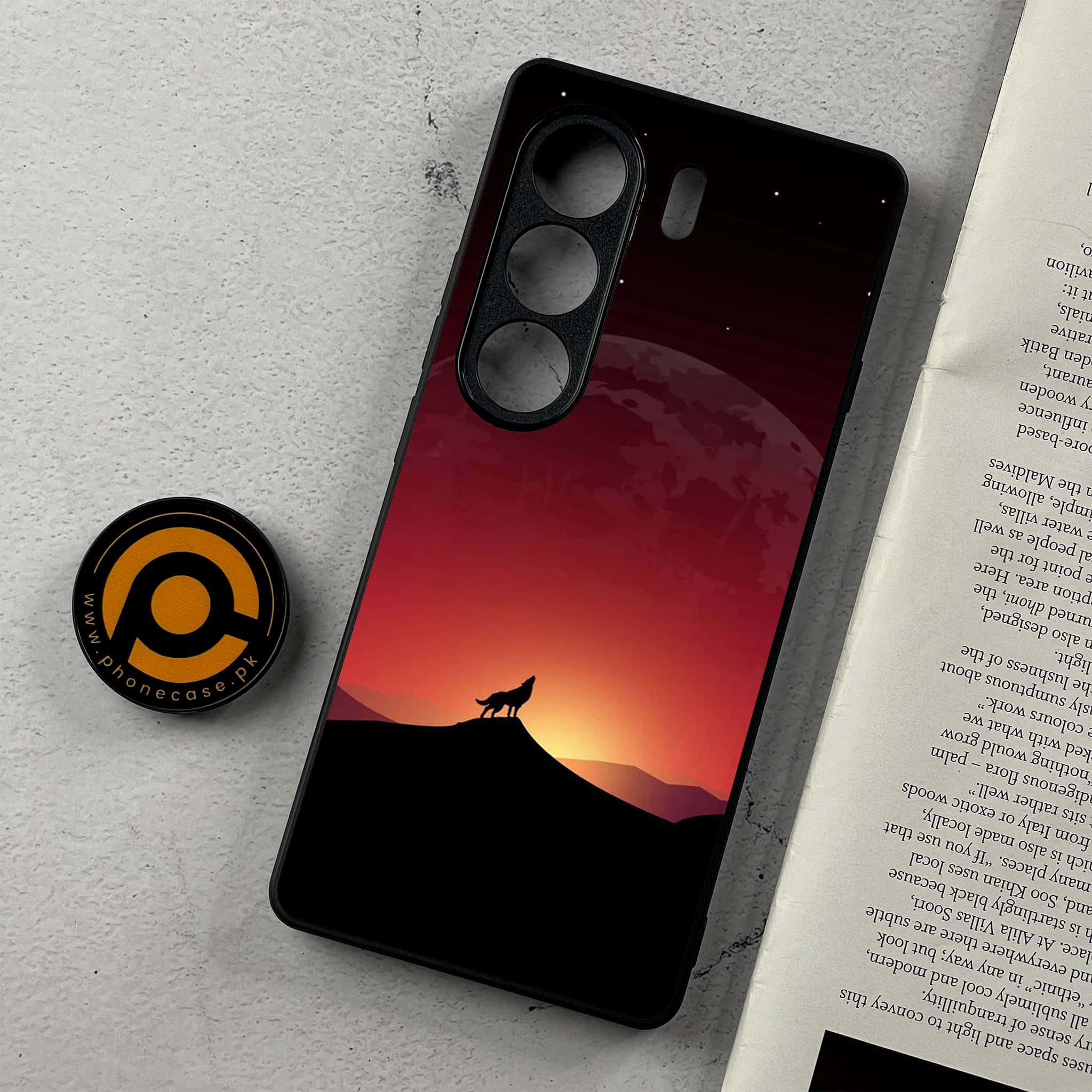 Tecno Camon 40 - Wolf Series - Premium Metal Printed Soft Bumper Shockproof Case
