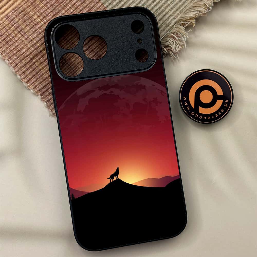 iPhone 17 Pro - Wolf Series - Premium Metal Printed soft Bumper shock Proof Case