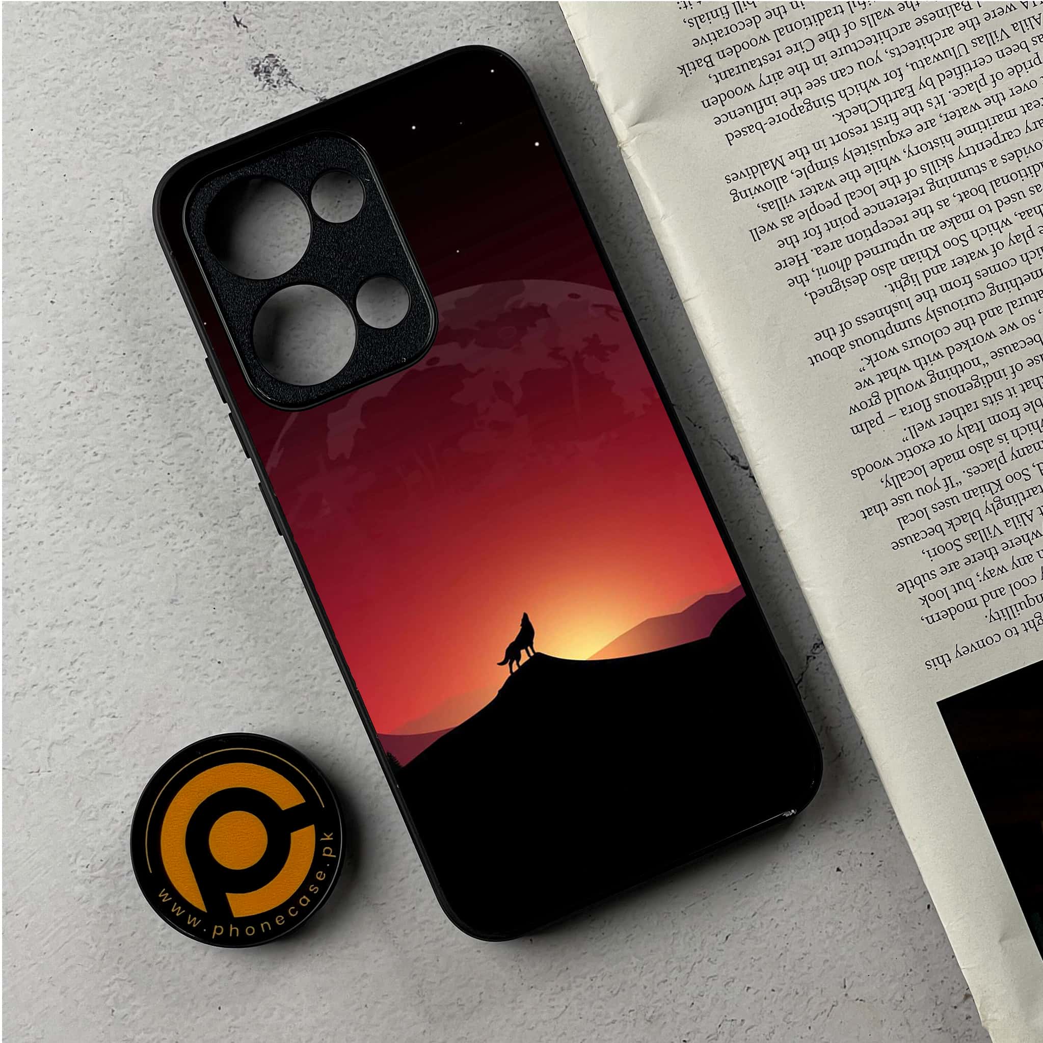 Oppo Reno 13 - Wolf Series - Premium Metal Printed Soft Bumper Shockproof Case
