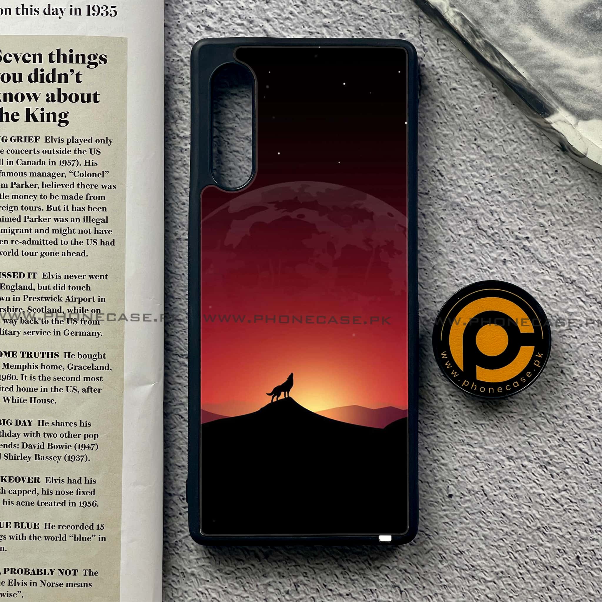 LG G9 - Wolf Series - Premium Metal Printed soft Bumper shock Proof Case