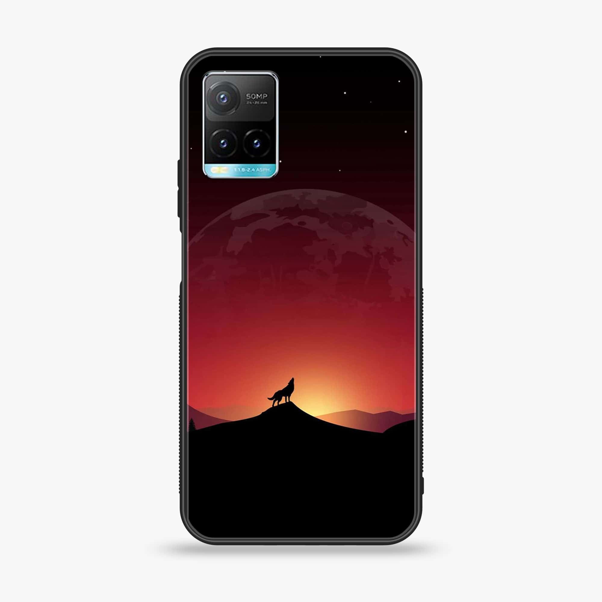 Vivo Y33T - Wolf Series - Premium Printed Glass soft Bumper shock Proof Case