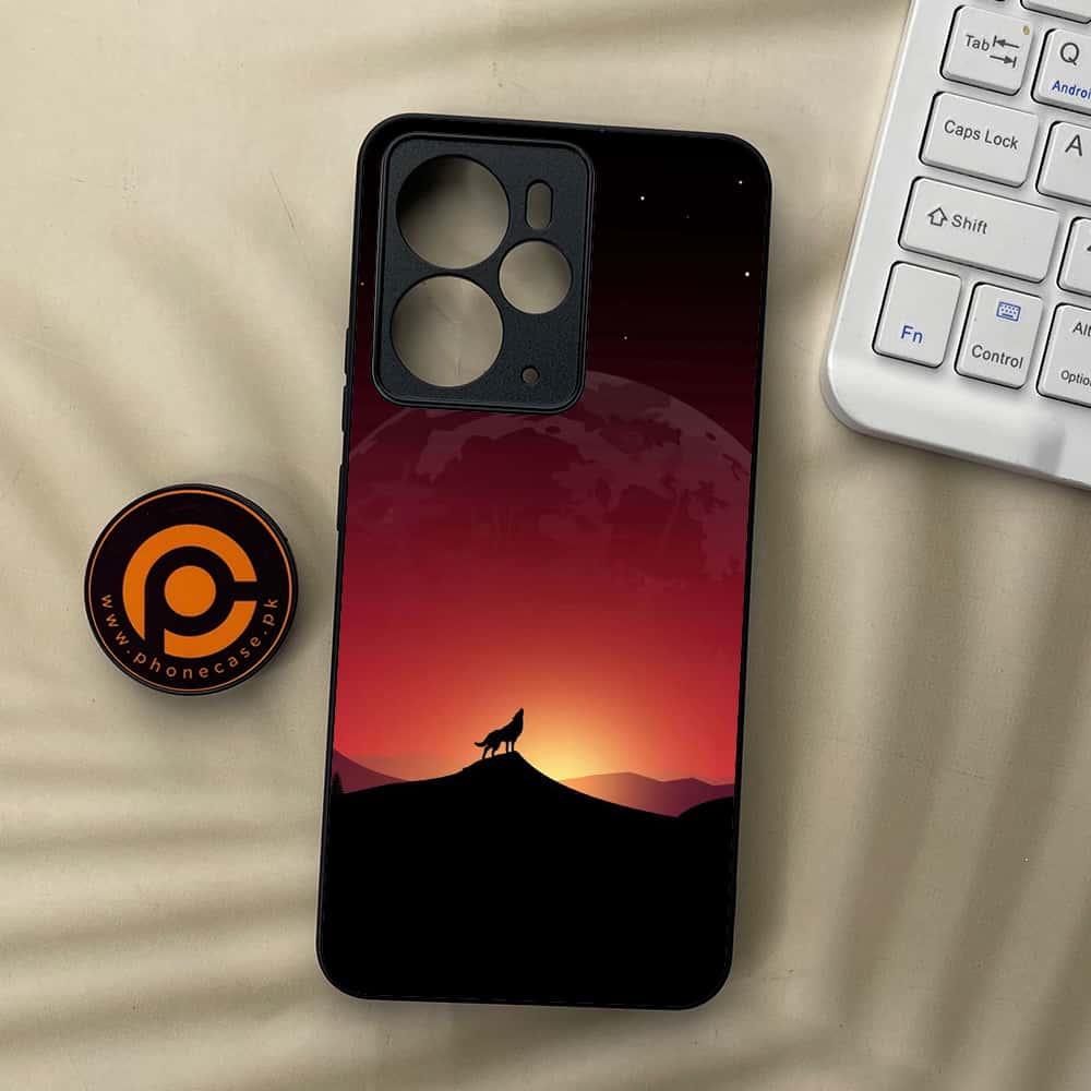 Realme 14T 5G - Wolf Series - Premium Metal Printed soft Bumper Shock Proof Case