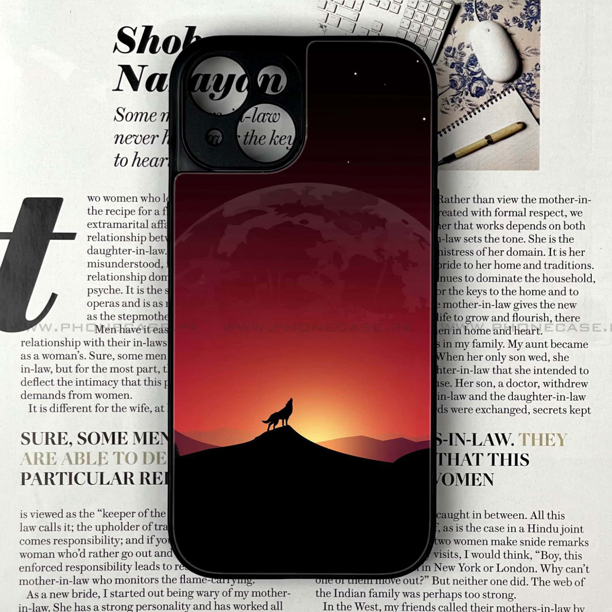 iPhone 14 - Wolf Series - Premium Metal Printed soft Bumper shock Proof Case