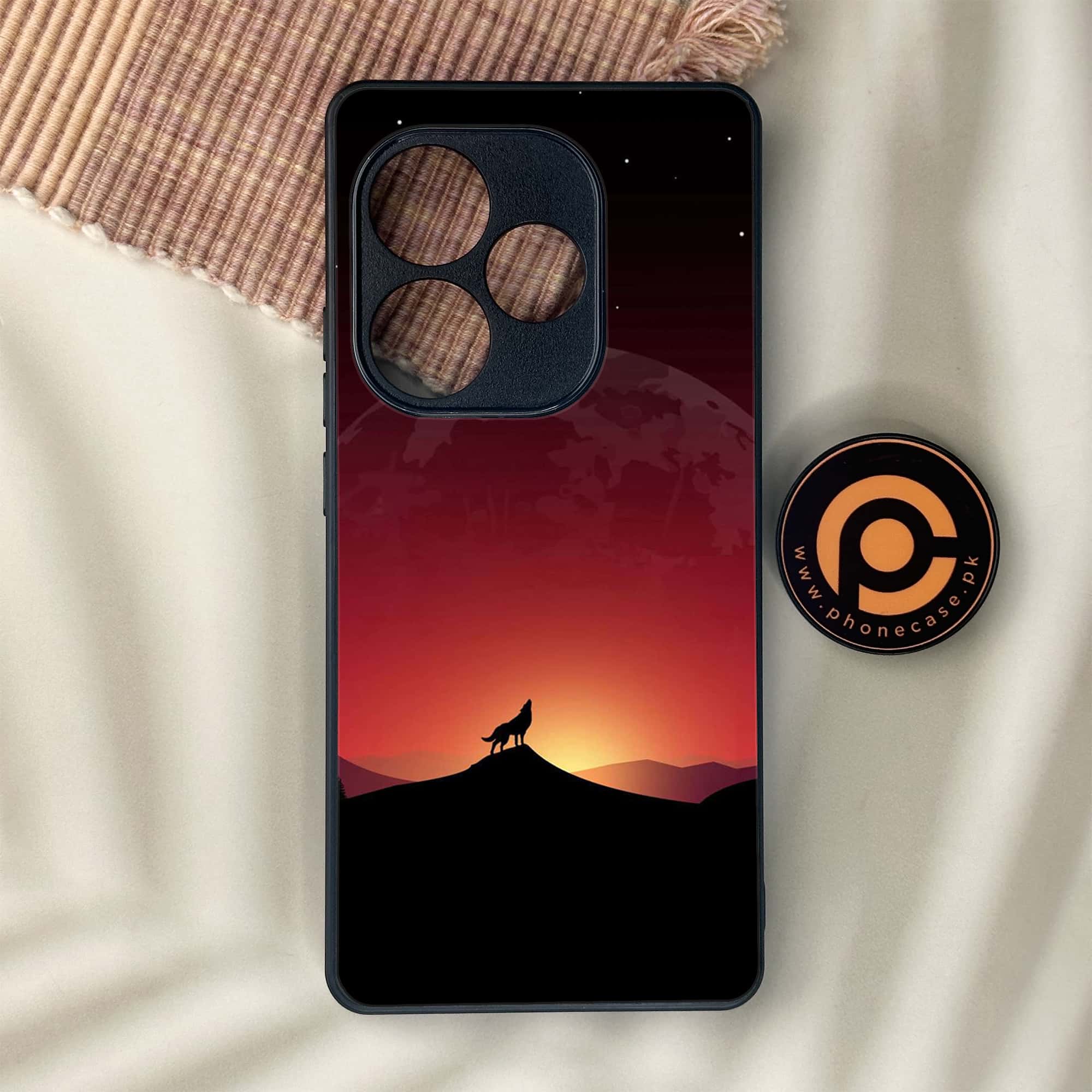 Realme GT 6 - Wolf Series - Premium Metal Printed soft Bumper shock Proof Case