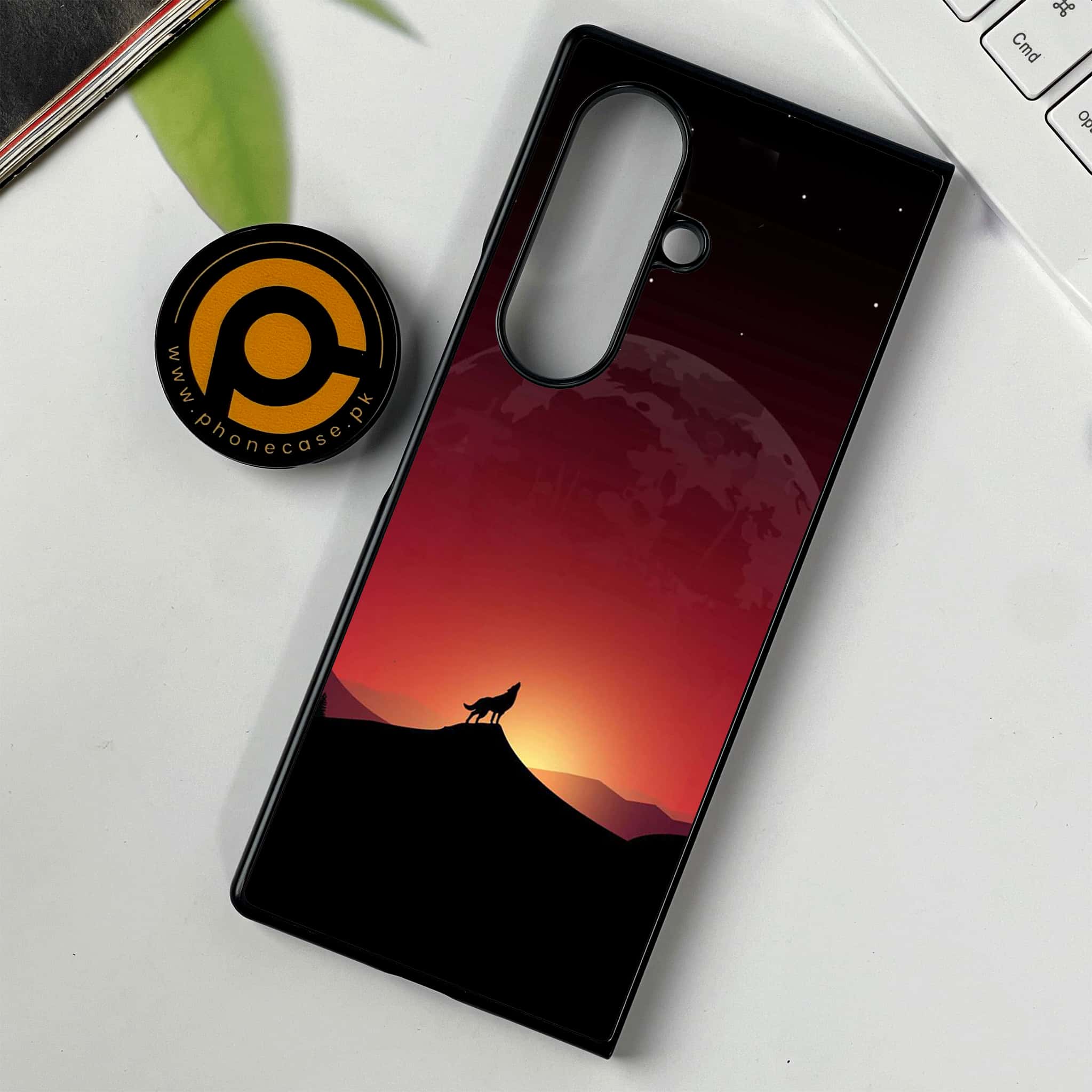 Samsung Galaxy Z Fold 7 - Wolf Series - Premium Metal Printed soft Bumper shock Proof Case