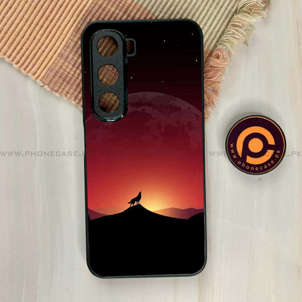 Infinix Hot 60i - Wolf Design 4  - Premium Metal Printed soft Bumper shock Proof Case  CS-39975 CS-40548