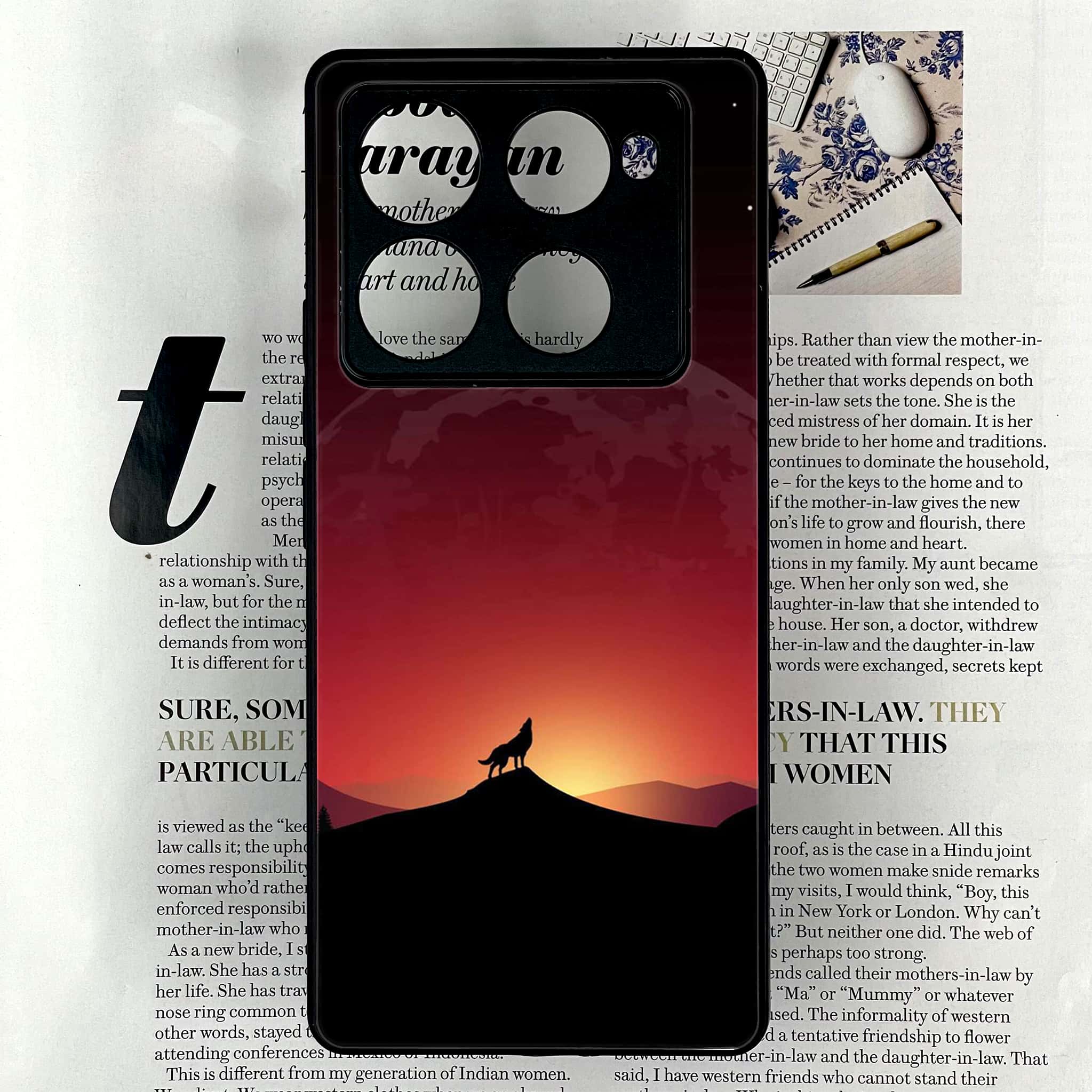 Infinix Note 40 Pro Plus - Wolf Series - Premium Metal Printed soft Bumper shock Proof Case