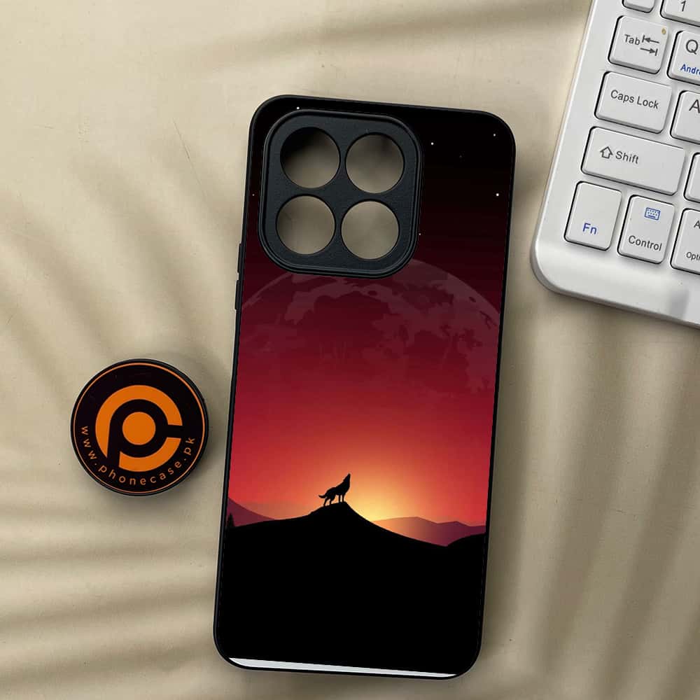 Honor X5b - Wolf Series - Premium Metal  Printed soft Bumper shock Proof Case