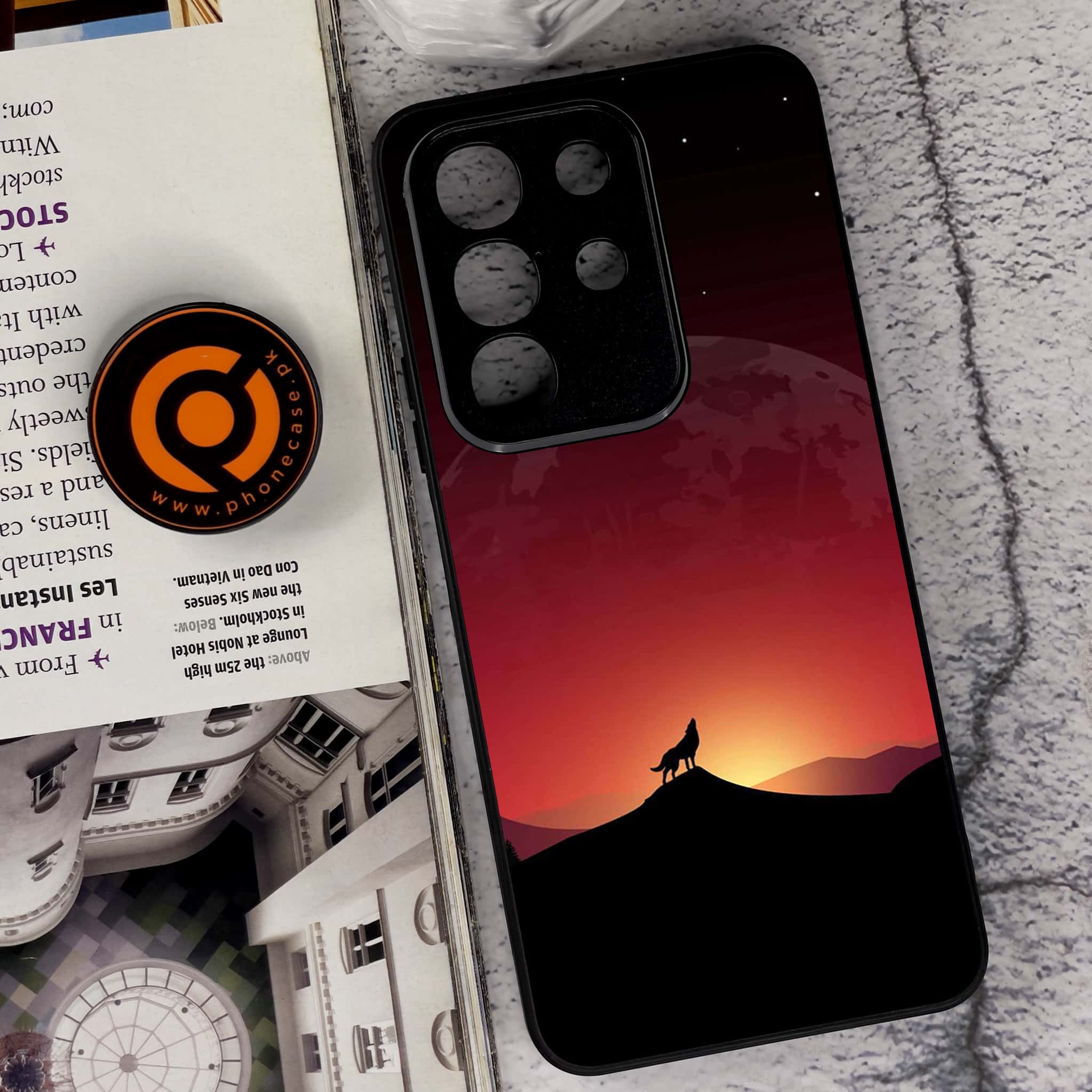 Vivo Y29 4G - Wolf Series - Premium Metal Printed soft Bumper Shock Proof Case