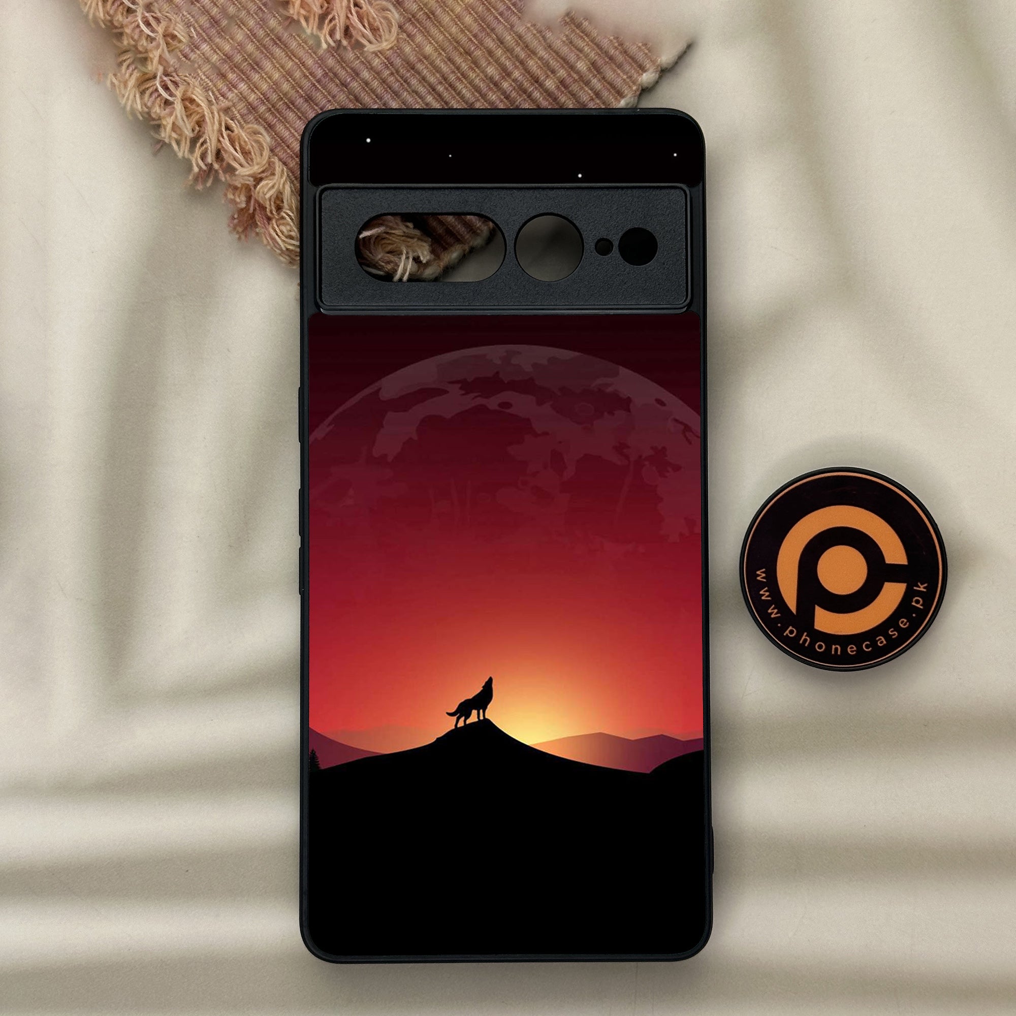 Google Pixel 7 Pro - Wolf Series - Premium Metal Printed soft Bumper Shock Proof Case