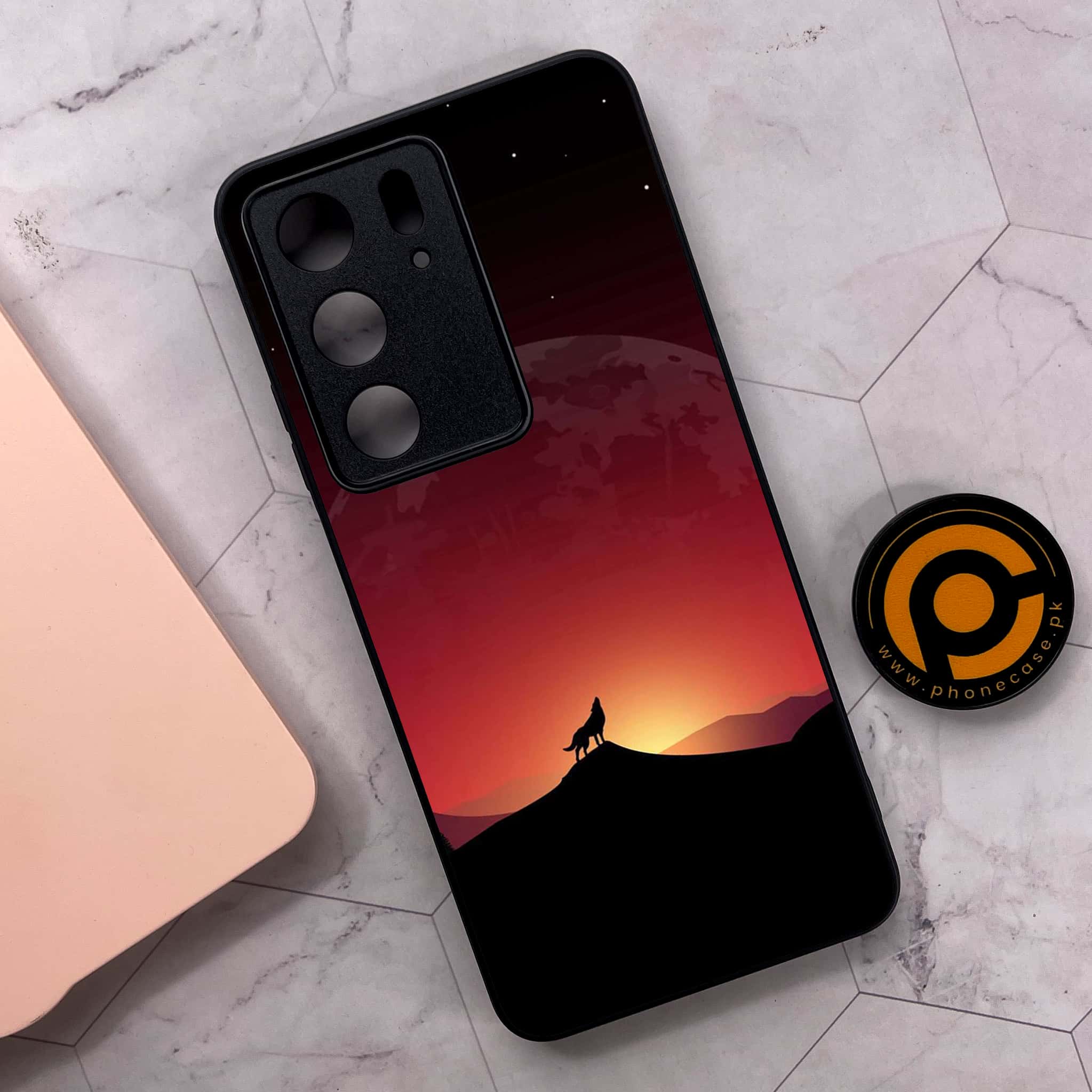 Realme C75 4G - Wolf Series - Premium Metal Printed soft Bumper shock Proof Case