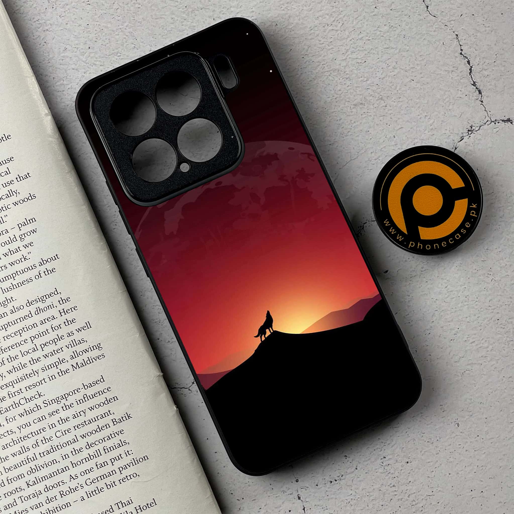 Xiaomi 15 - Wolf Series - Premium Metal Printed soft Bumper shock Proof Case