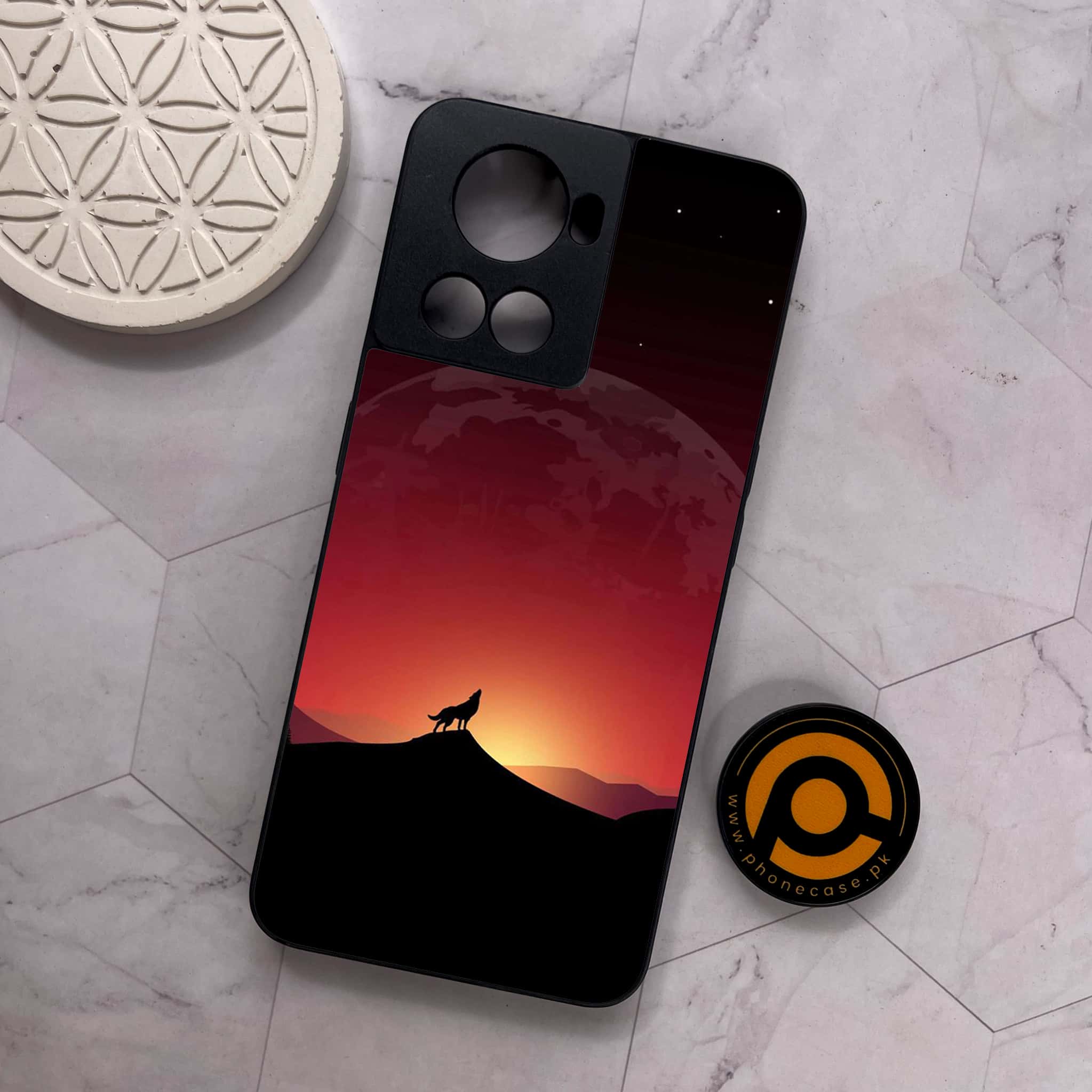 OnePlus 10R -  Wolf Series - Premium Metal Printed soft Bumper shock Proof Case