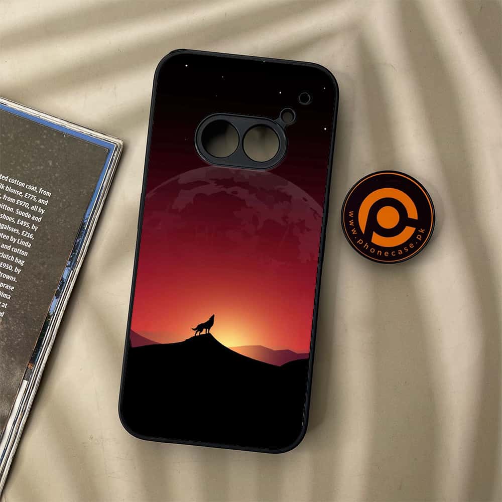Nothing Phone (2a) - Wolf Series - Premium Metal Printed soft Bumper Shock Proof Case