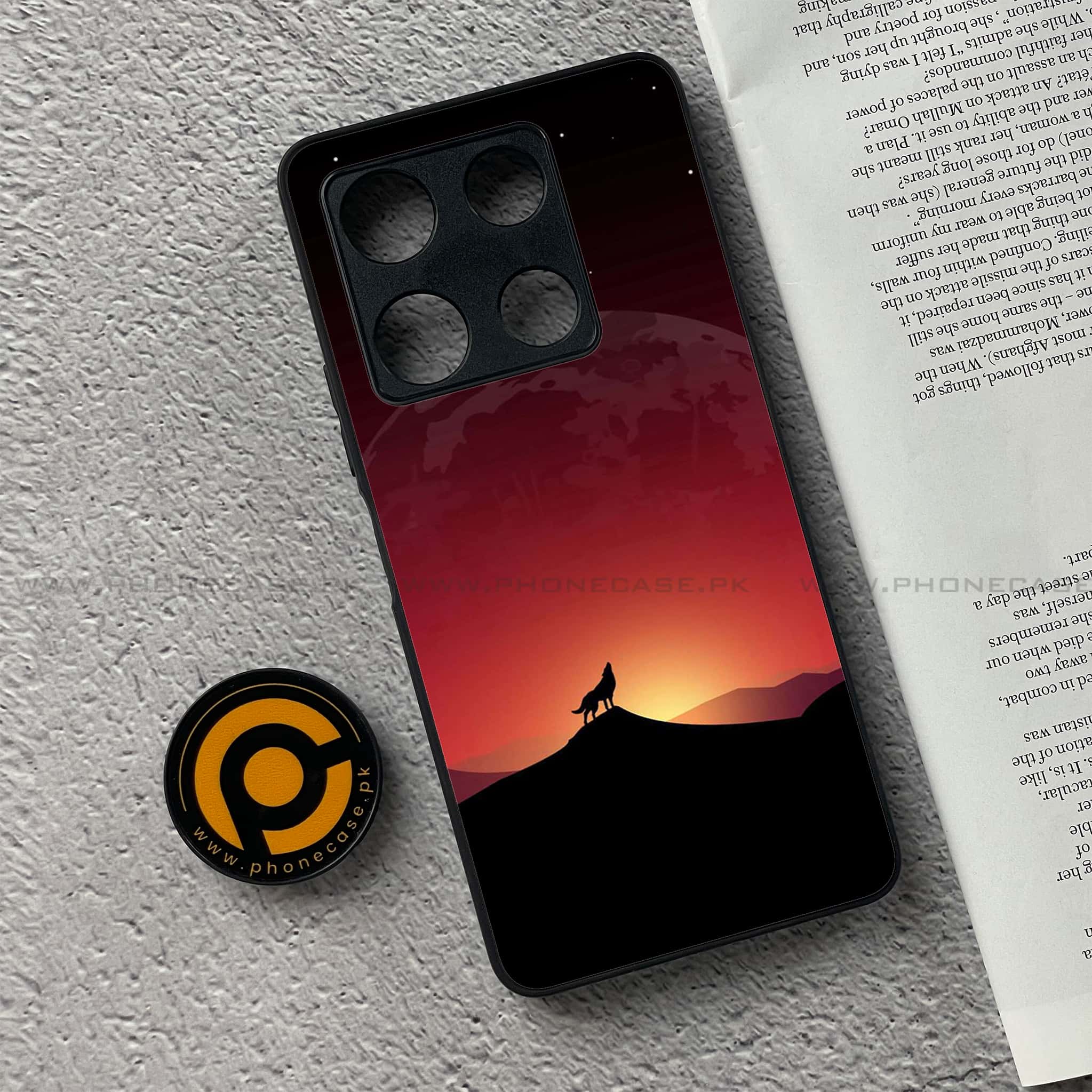 Infinix Note 30 Pro - Wolf Series - Premium Metal Printed soft Bumper shock Proof Case