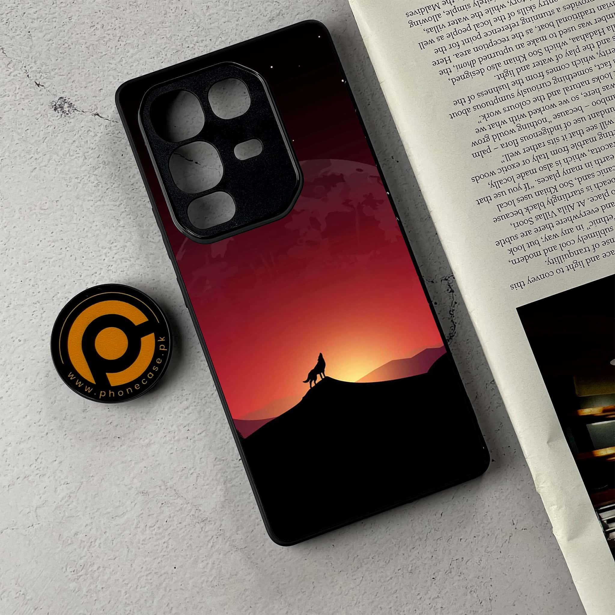 Infinix Note 50 Pro Plus - Wolf Series - Premium Metal Printed Soft Bumper Shockproof Case