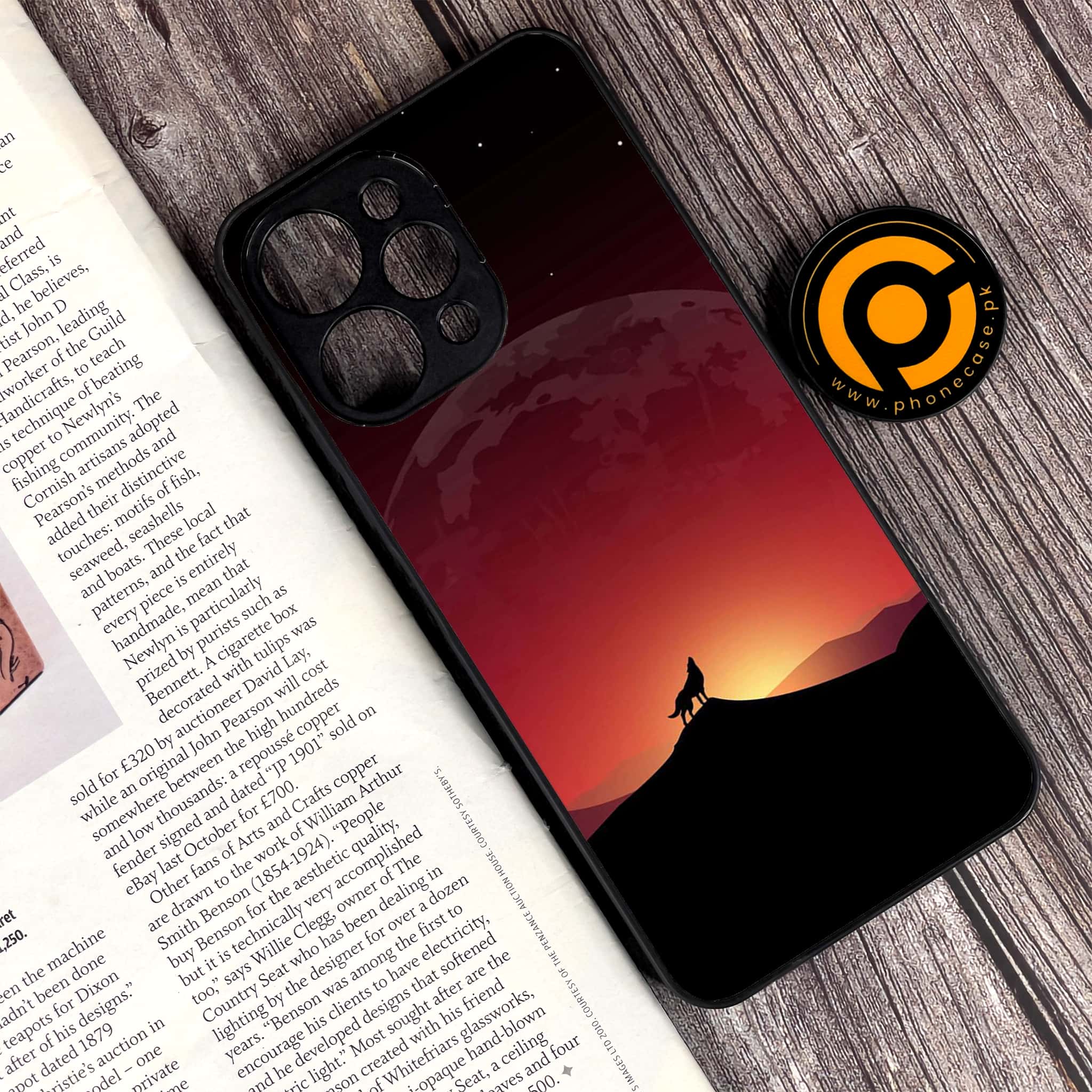 Xiaomi Redmi 12 - Wolf Series - Premium Printed Glass soft Bumper shock Proof Case