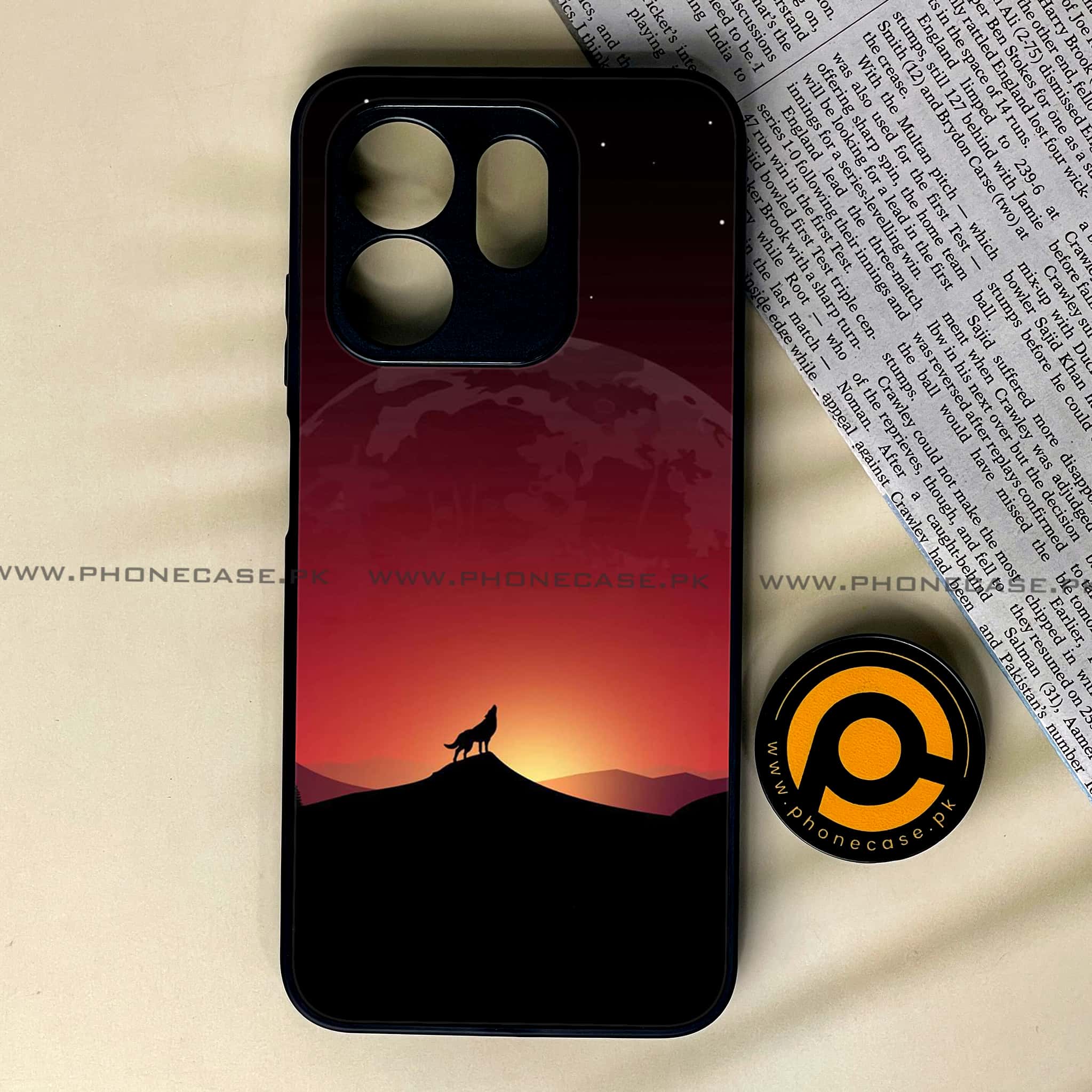 Infinix Smart 9 HD -   Wolf Series - Premium Metal Printed soft Bumper shock Proof Case