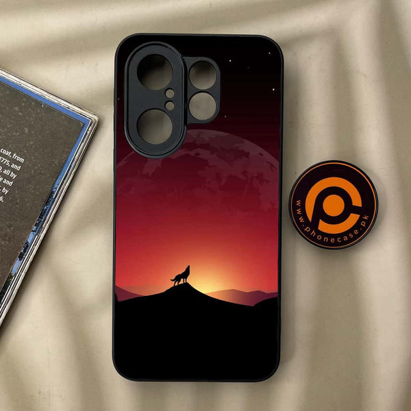 Vivo X200 FE - Wolf Design 4  - Premium Metal Printed soft Bumper Shock Proof Case CS-38485