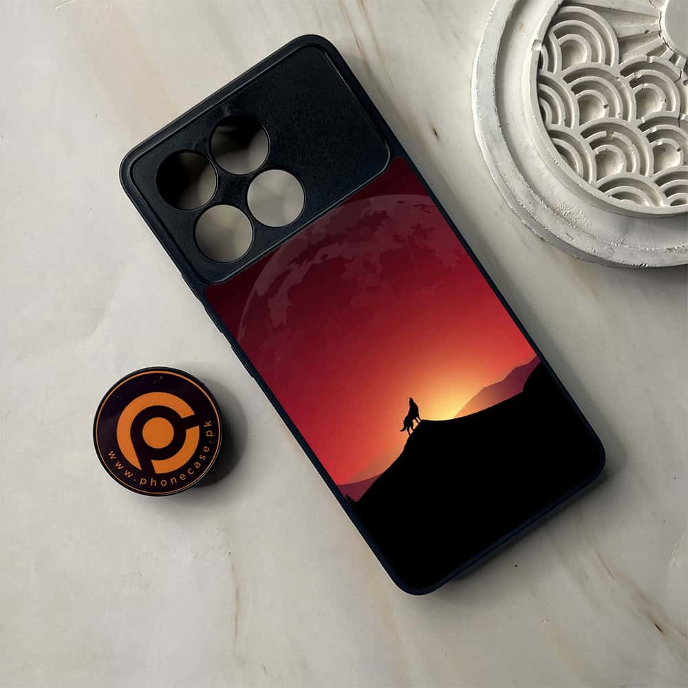 Xiaomi Poco F6 Pro - Wolf Series - Premium Metal Printed soft Bumper shock Proof Case