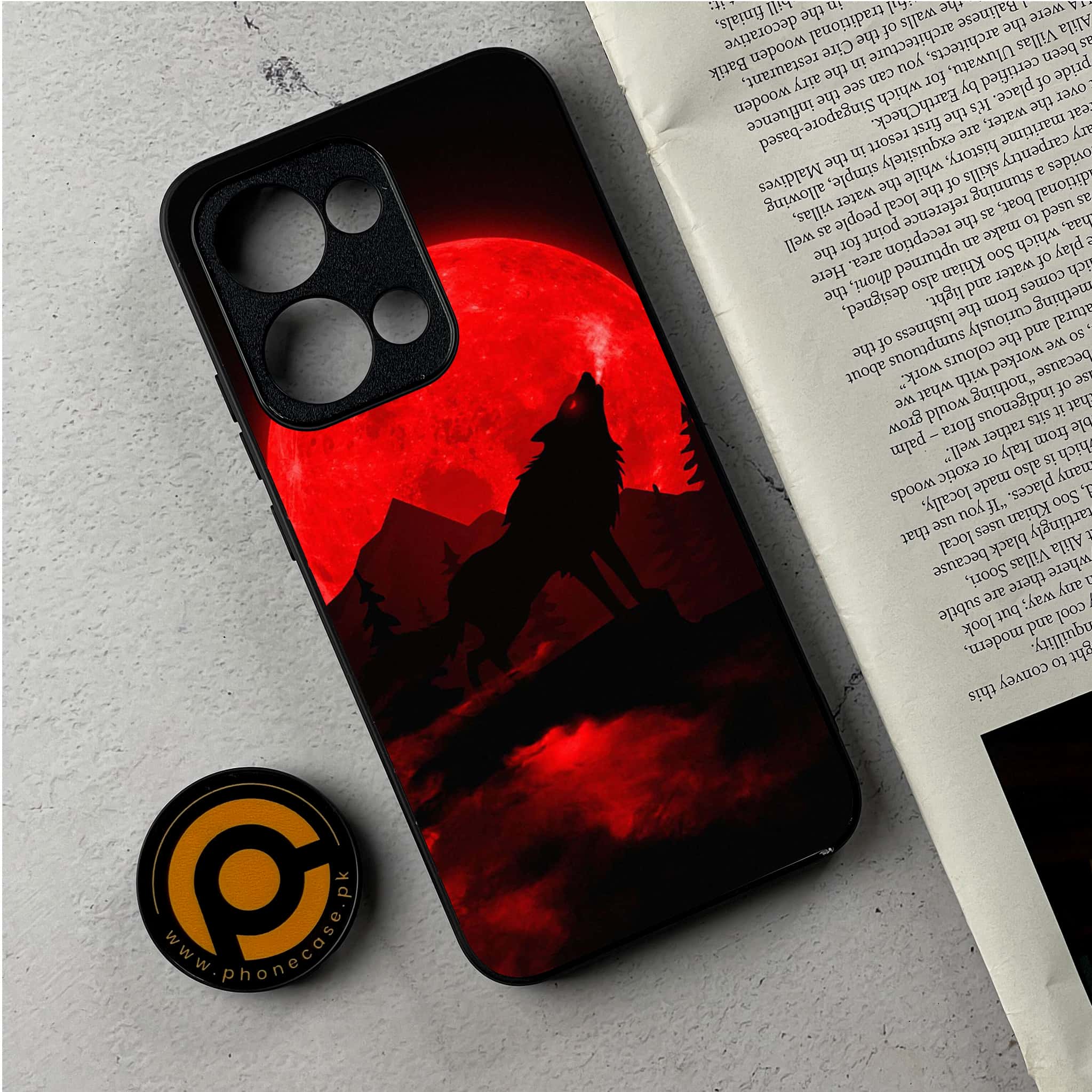 Oppo Reno 13 - Wolf Series - Premium Metal Printed Soft Bumper Shockproof Case
